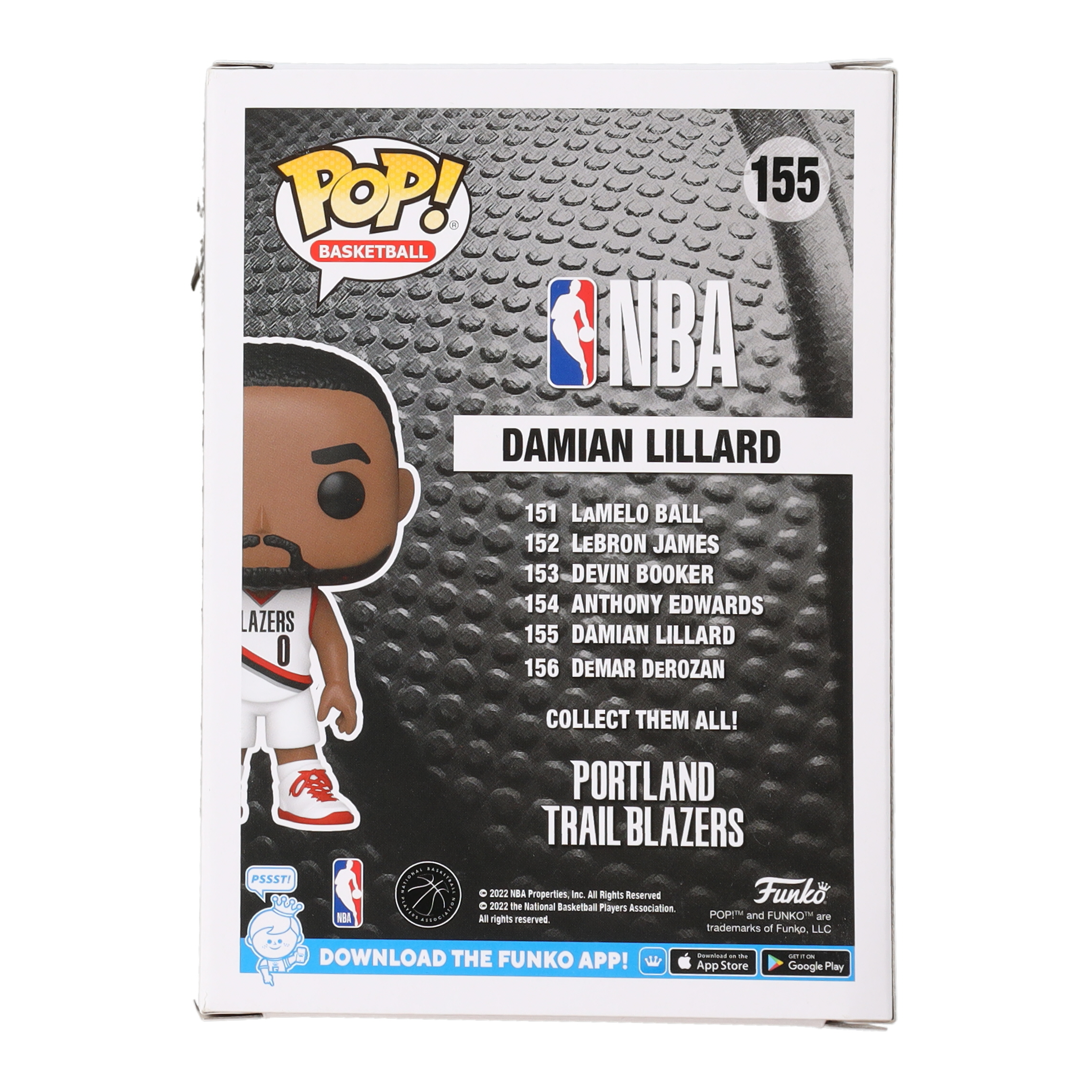 Damian Lillard Signed Trail Blazers #155 Funko Pop! Vinyl Figure (Beckett & Lillard) at PristineAuction.com Damian Lillard Signed Trail Blazers #155 Funko Pop! Vinyl Figure (Beckett & Lillard) at PristineAuction.com