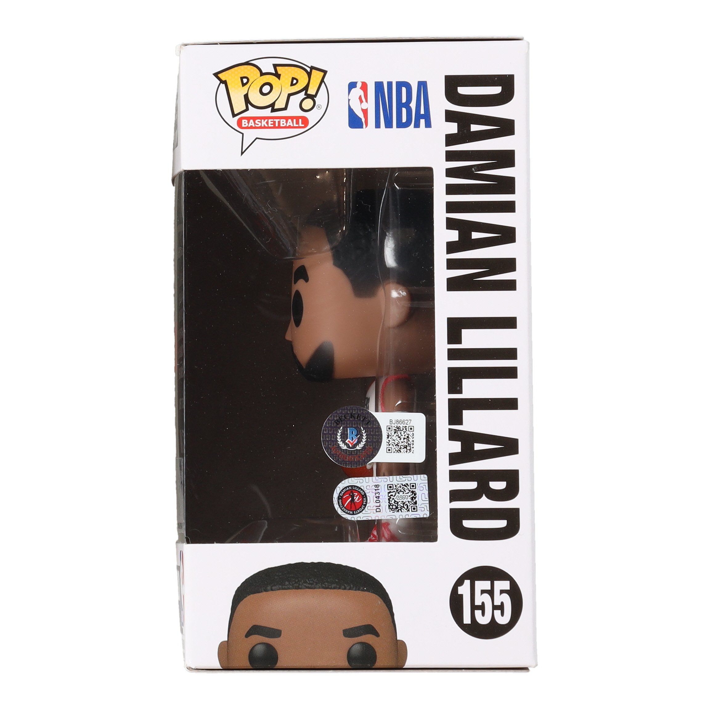 Damian Lillard Signed Trail Blazers #155 Funko Pop! Vinyl Figure (Beckett & Lillard) at PristineAuction.com Damian Lillard Signed Trail Blazers #155 Funko Pop! Vinyl Figure (Beckett & Lillard) at PristineAuction.com