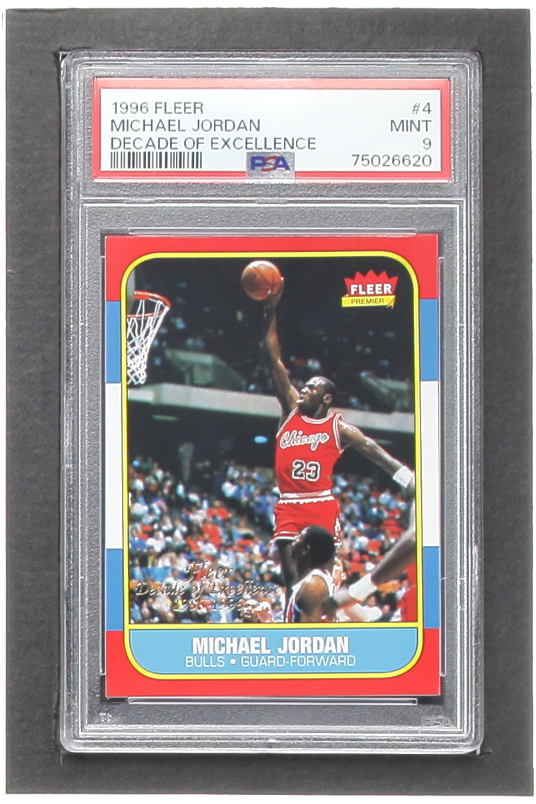 Michael Jordan 1996-97 Fleer Decade of Excellence #4 (PSA 9) | Pristine