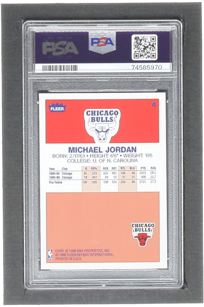 michael jordan fleer decade of excellence