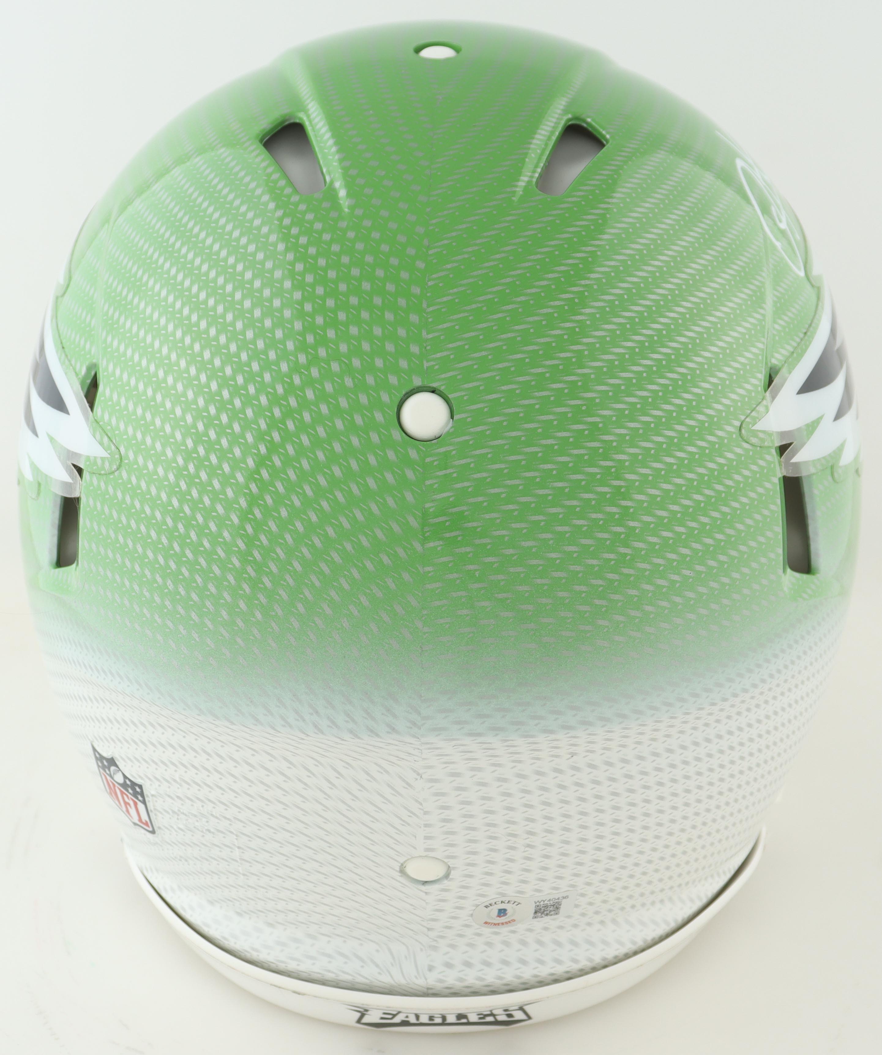 Jalen Hurts Signed Eagles Full-Size Authentic On-Field Hydro-Dipped Speed Helmet (Beckett) at PristineAuction.com Jalen Hurts Signed Eagles Full-Size Authentic On-Field Hydro-Dipped Speed Helmet (Beckett) at PristineAuction.com