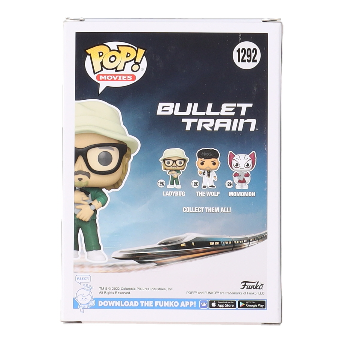 Brad Pitt Signed "Bullet Train" #1292 Ladybug Funko Pop! Vinyl Figure (Beckett) at PristineAuction.com Brad Pitt Signed "Bullet Train" #1292 Ladybug Funko Pop! Vinyl Figure (Beckett) at PristineAuction.com