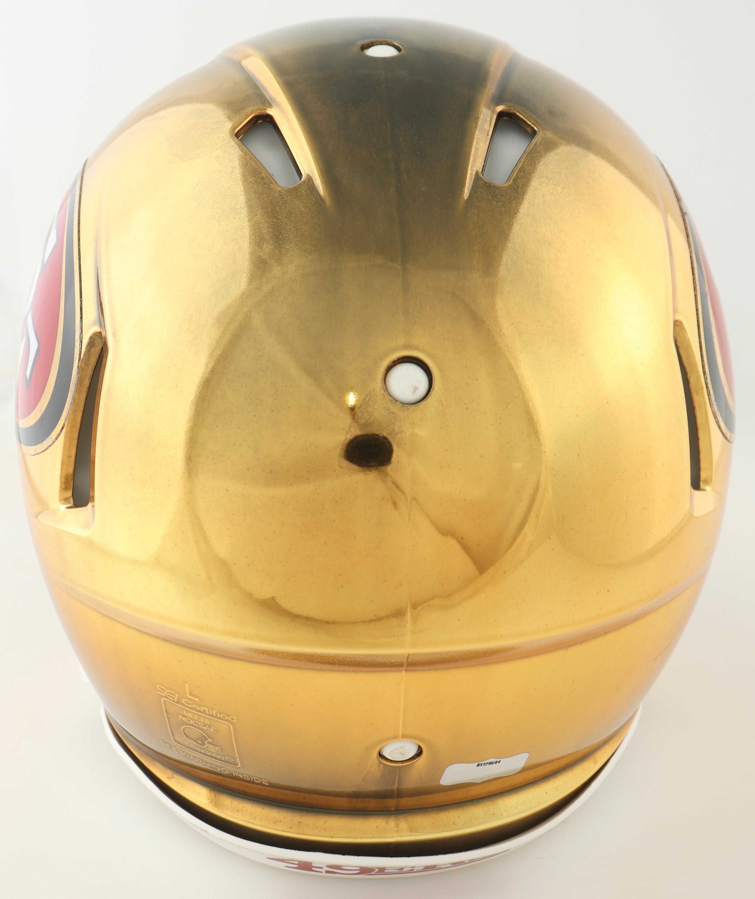 Steve Young Signed 49ers Full-Size Authentic Chrome SpeedFlex Helmet (Radtke) at PristineAuction.com Steve Young Signed 49ers Full-Size Authentic Chrome SpeedFlex Helmet (Radtke) at PristineAuction.com