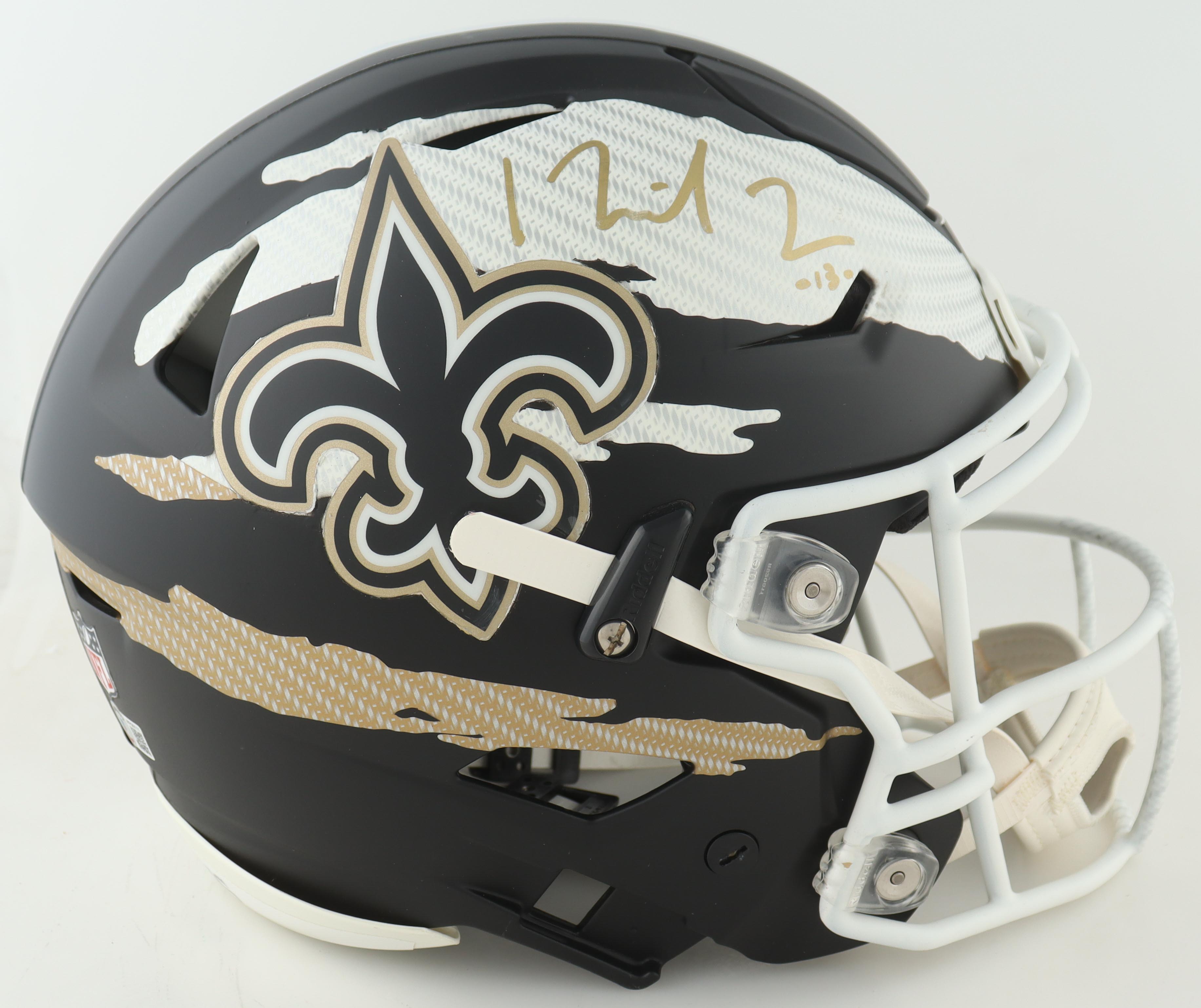 Michael Thomas Signed Saints Full-Size Authentic On-Field SpeedFlex Helmet (Beckett) at PristineAuction.com Michael Thomas Signed Saints Full-Size Authentic On-Field SpeedFlex Helmet (Beckett) at PristineAuction.com