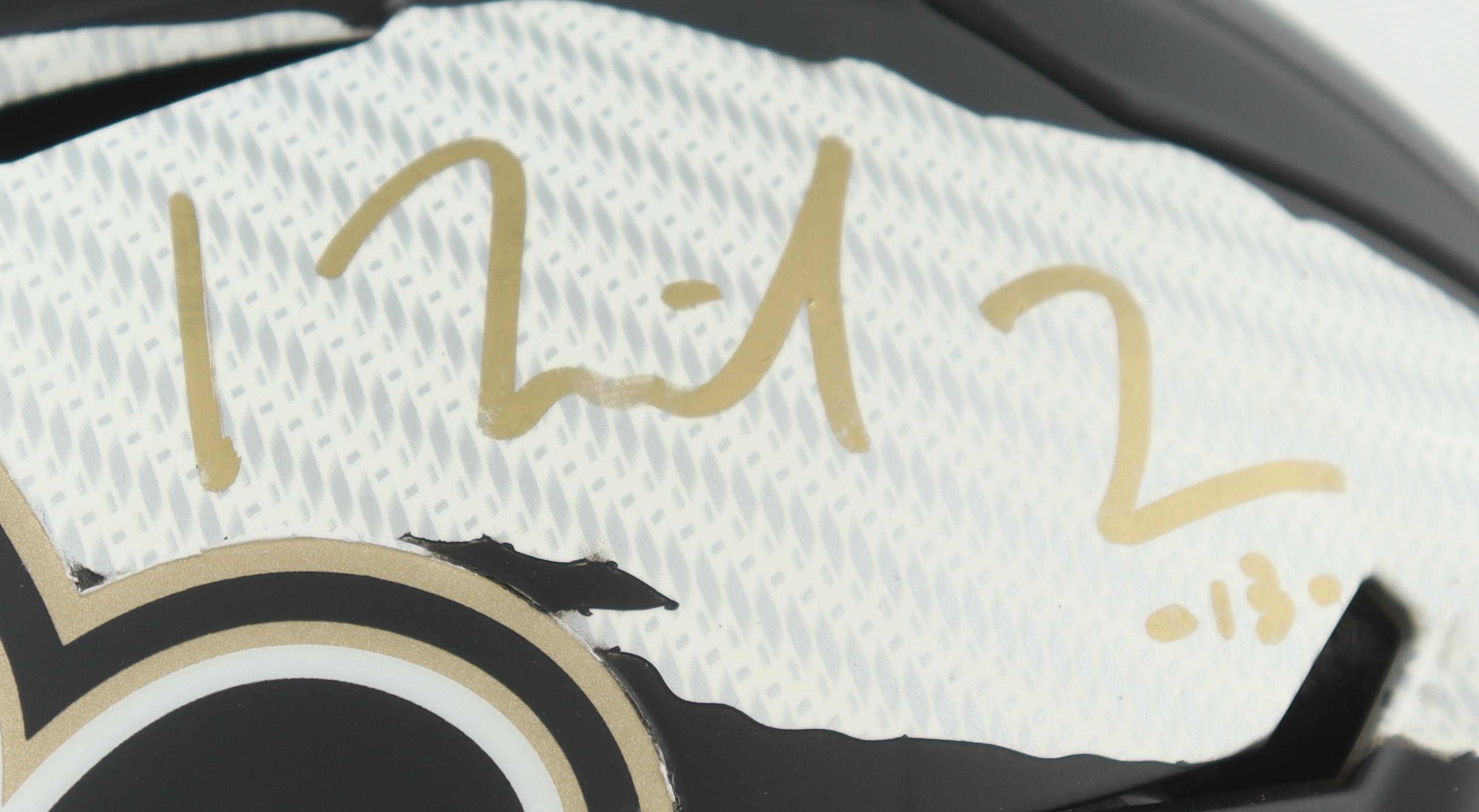 Michael Thomas Signed Saints Full-Size Authentic On-Field SpeedFlex Helmet (Beckett) at PristineAuction.com Michael Thomas Signed Saints Full-Size Authentic On-Field SpeedFlex Helmet (Beckett) at PristineAuction.com