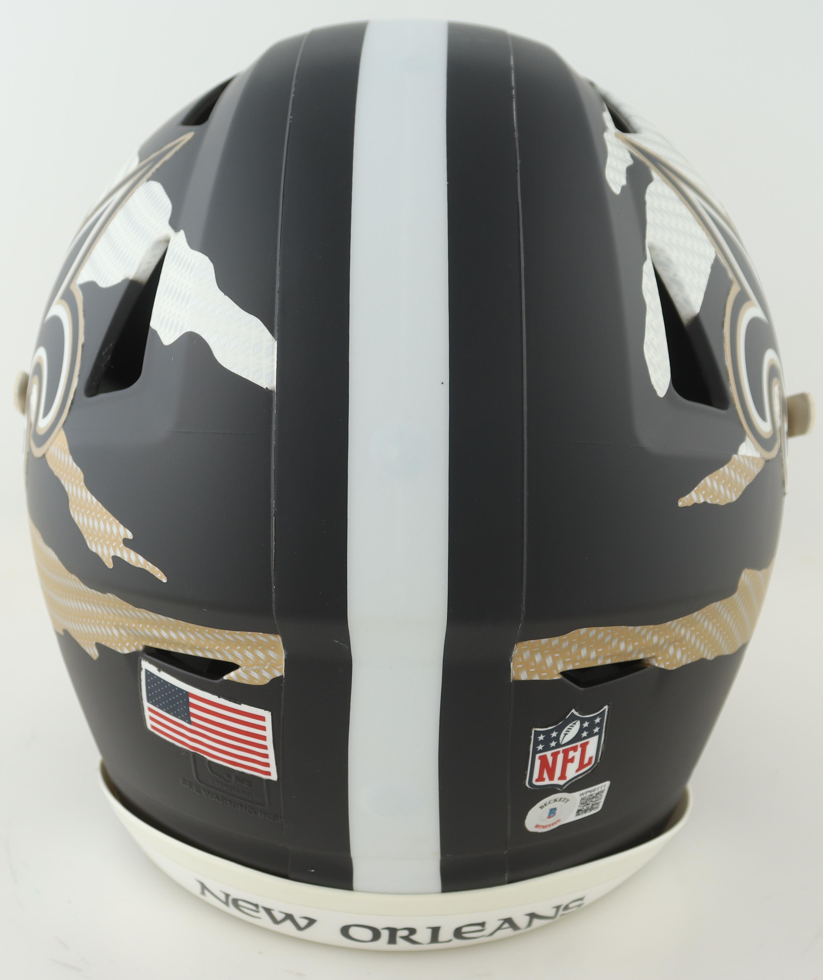 Michael Thomas Signed Saints Full-Size Authentic On-Field SpeedFlex Helmet (Beckett) at PristineAuction.com Michael Thomas Signed Saints Full-Size Authentic On-Field SpeedFlex Helmet (Beckett) at PristineAuction.com