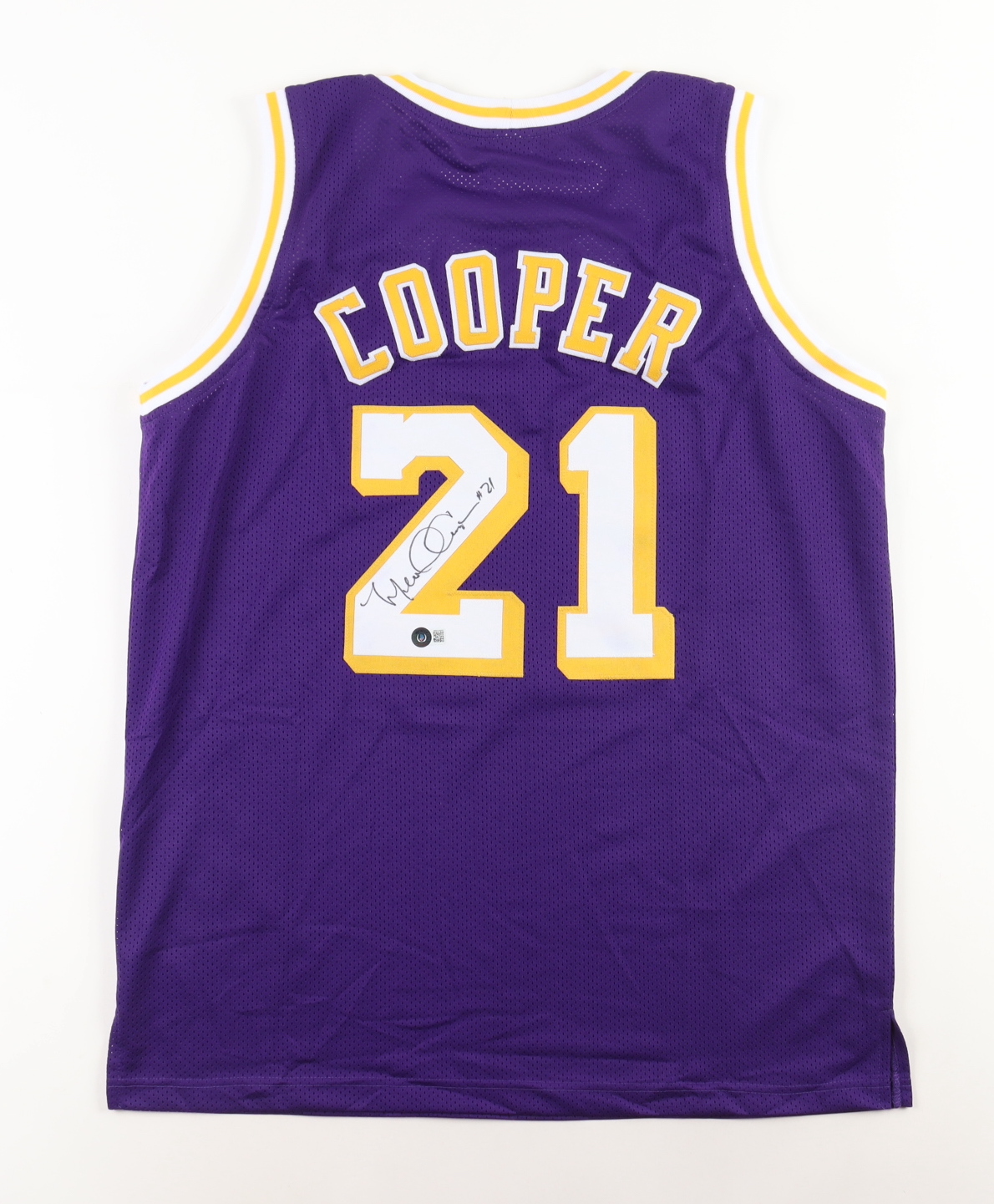 Michael Cooper Signed Jersey (Beckett) at PristineAuction.com Michael Cooper Signed Jersey (Beckett) at PristineAuction.com