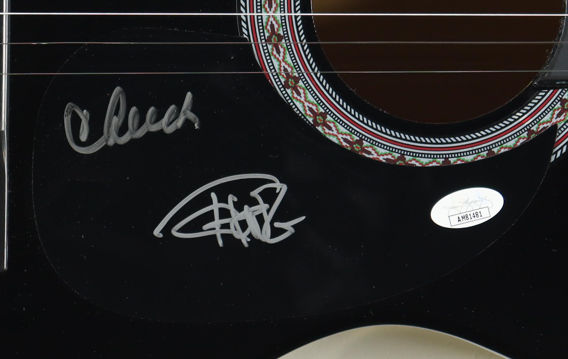 Cheech Marin & Tommy Chong Signed 38" Acoustic Guitar (JSA) at PristineAuction.com Cheech Marin & Tommy Chong Signed 38" Acoustic Guitar (JSA) at PristineAuction.com