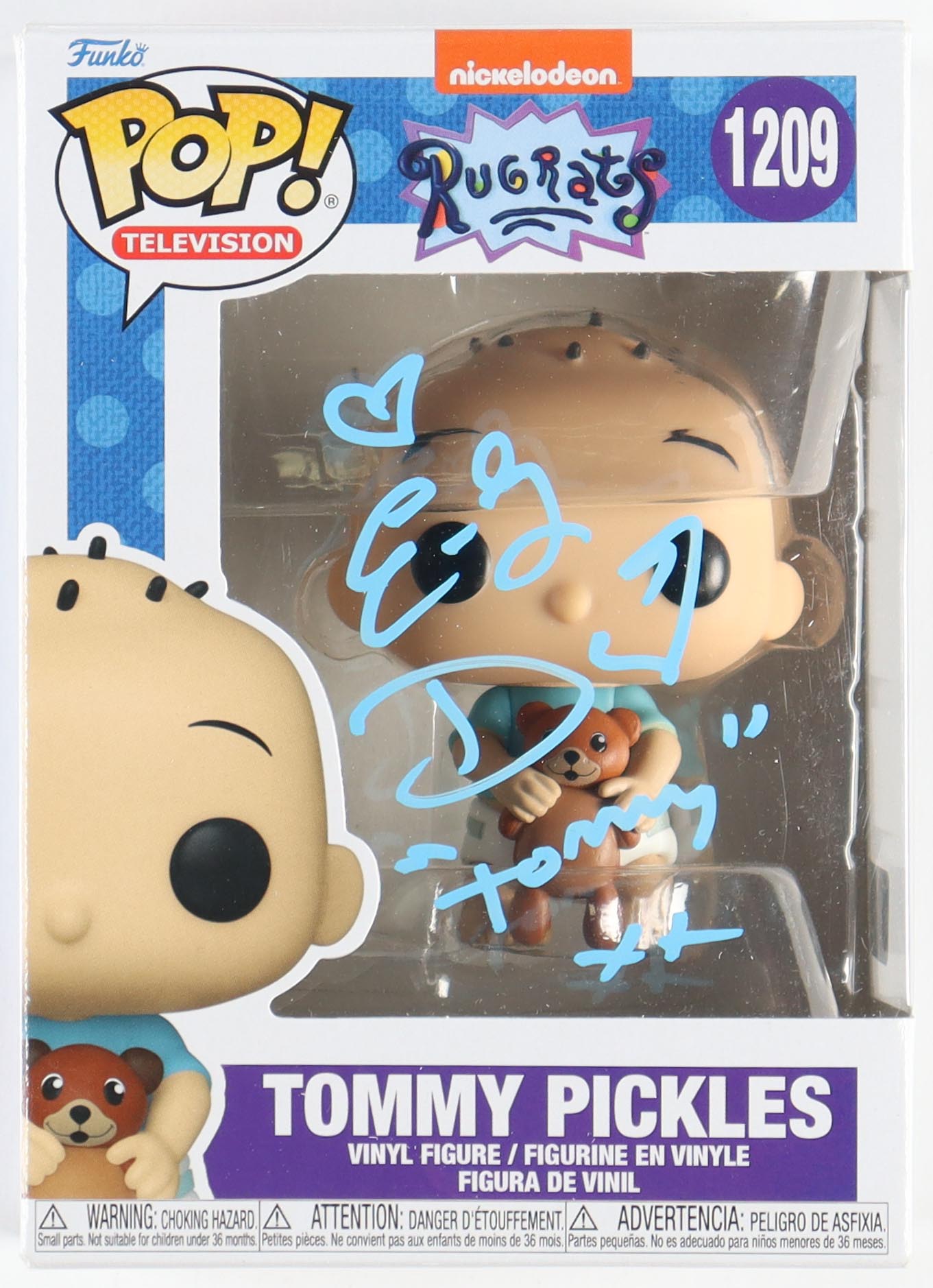 E.G. Daily Signed "Rugrats" #1209 Tommy Pickles Funko Pop! Vinyl Figure Inscribed "Tommy" & "XX" (PA) at PristineAuction.com E.G. Daily Signed "Rugrats" #1209 Tommy Pickles Funko Pop! Vinyl Figure Inscribed "Tommy" & "XX" (PA) at PristineAuction.com