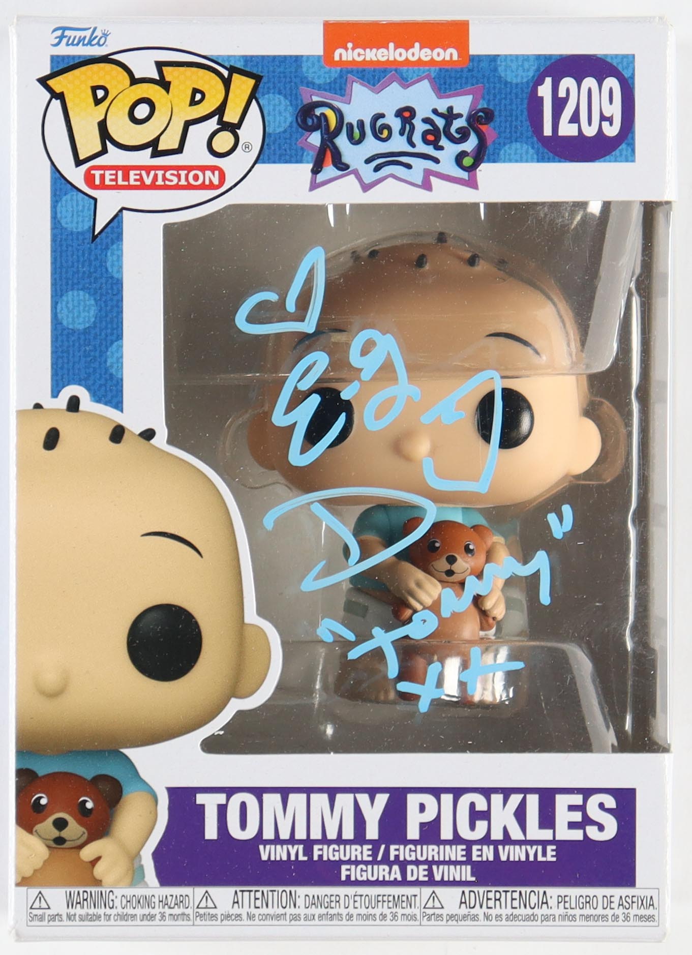 E.G. Daily Signed "Rugrats" #1209 Tommy Pickles Funko Pop! Vinyl Figure Inscribed "Tommy" & "XX" (PA) at PristineAuction.com E.G. Daily Signed "Rugrats" #1209 Tommy Pickles Funko Pop! Vinyl Figure Inscribed "Tommy" & "XX" (PA) at PristineAuction.com