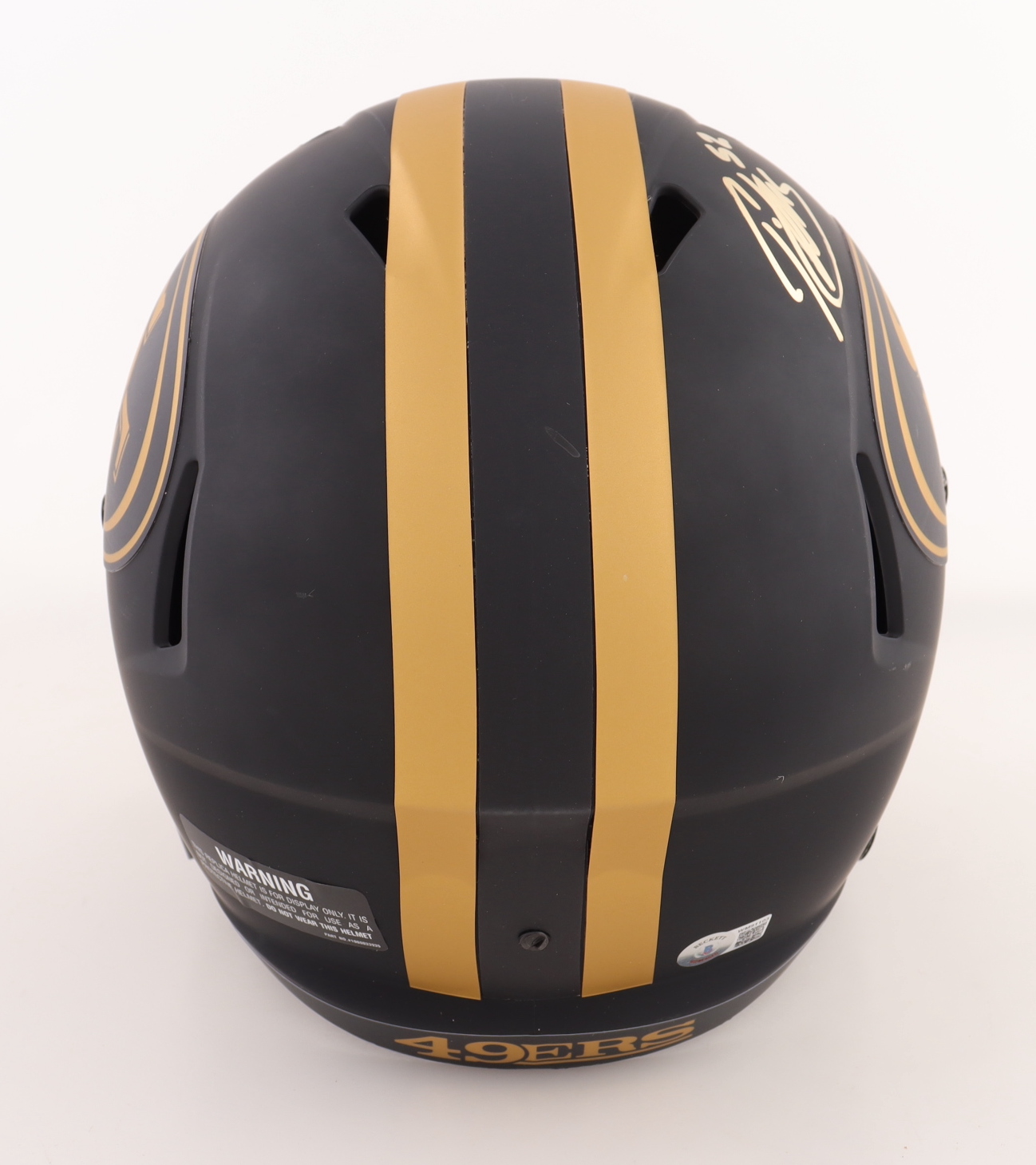 Frank Gore & Patrick Willis Signed 49ers Full-Size Eclipse Alternate Speed Helmet (Beckett) at PristineAuction.com Frank Gore & Patrick Willis Signed 49ers Full-Size Eclipse Alternate Speed Helmet (Beckett) at PristineAuction.com