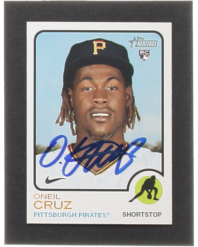 Oneil Cruz Signed 2022 Topps Heritage #157 RC (JSA) at PristineAuction.com Oneil Cruz Signed 2022 Topps Heritage #157 RC (JSA) at PristineAuction.com