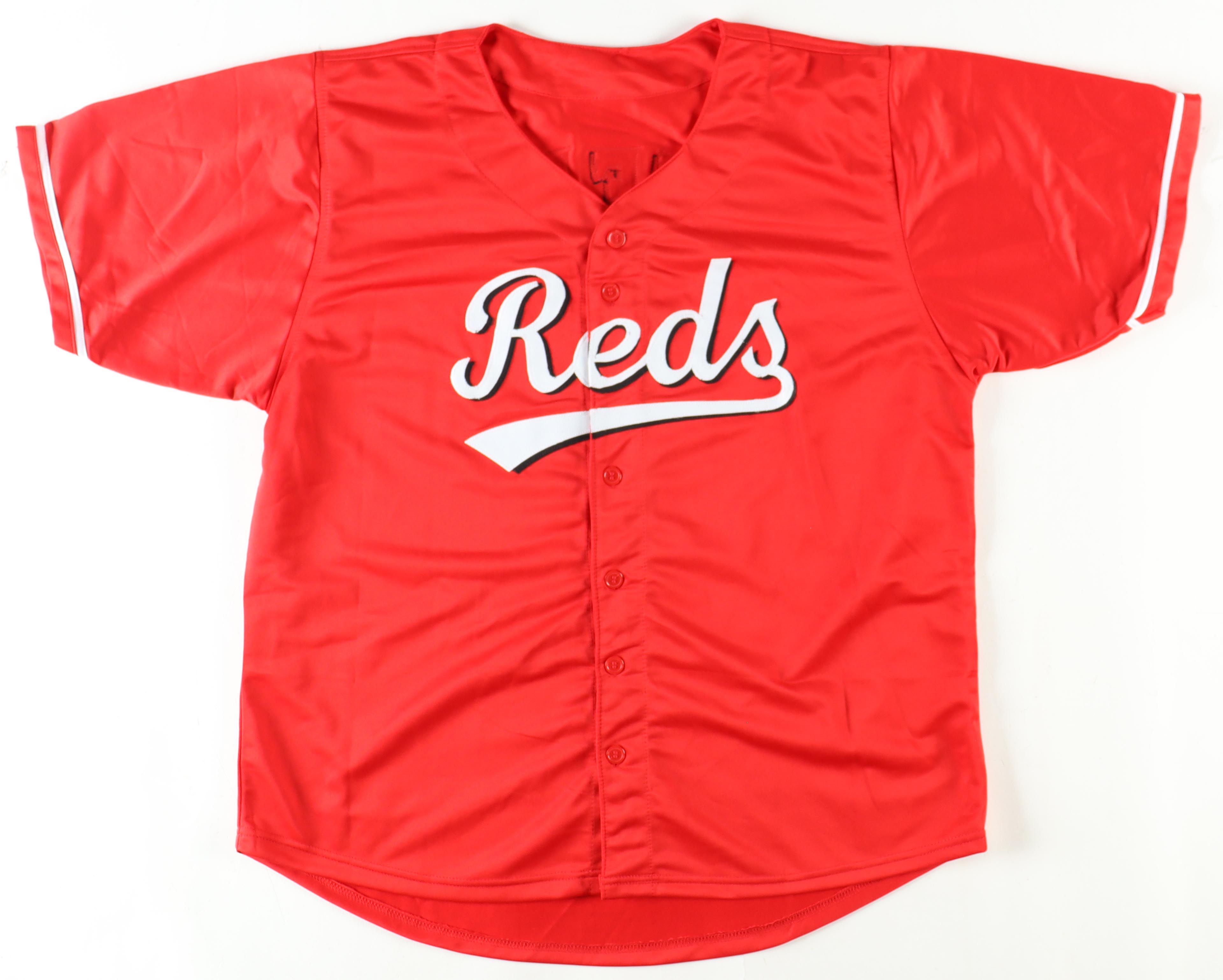 Spencer Steer Signed Jersey (Playball Ink) at PristineAuction.com Spencer Steer Signed Jersey (Playball Ink) at PristineAuction.com