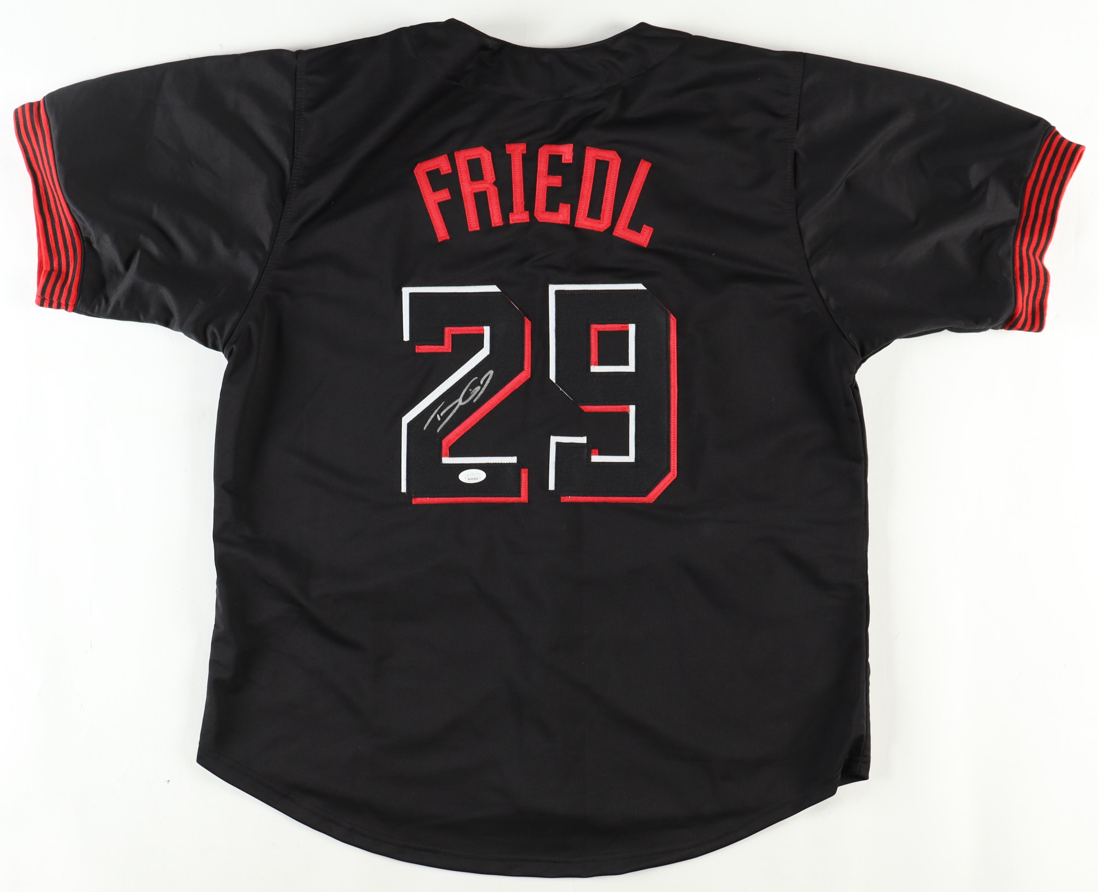 TJ Friedl Signed Jersey (Playball Ink) at PristineAuction.com TJ Friedl Signed Jersey (Playball Ink) at PristineAuction.com