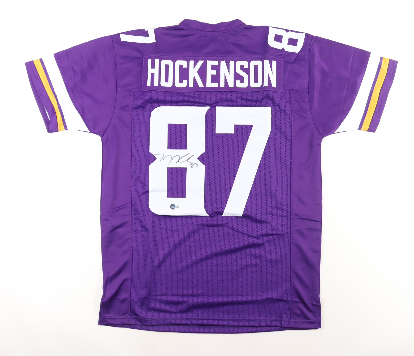 T. J. Hockenson Signed Jersey (Beckett) at PristineAuction.com T. J. Hockenson Signed Jersey (Beckett) at PristineAuction.com