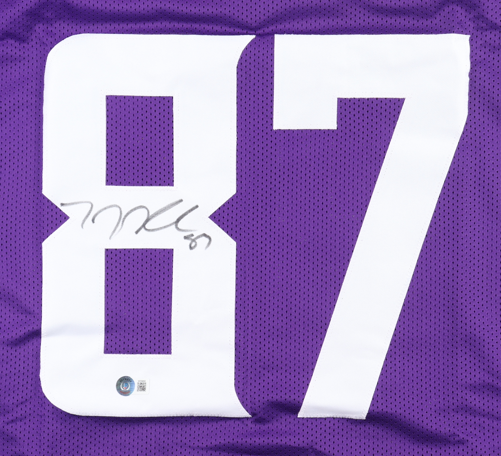 T. J. Hockenson Signed Jersey (Beckett) at PristineAuction.com T. J. Hockenson Signed Jersey (Beckett) at PristineAuction.com