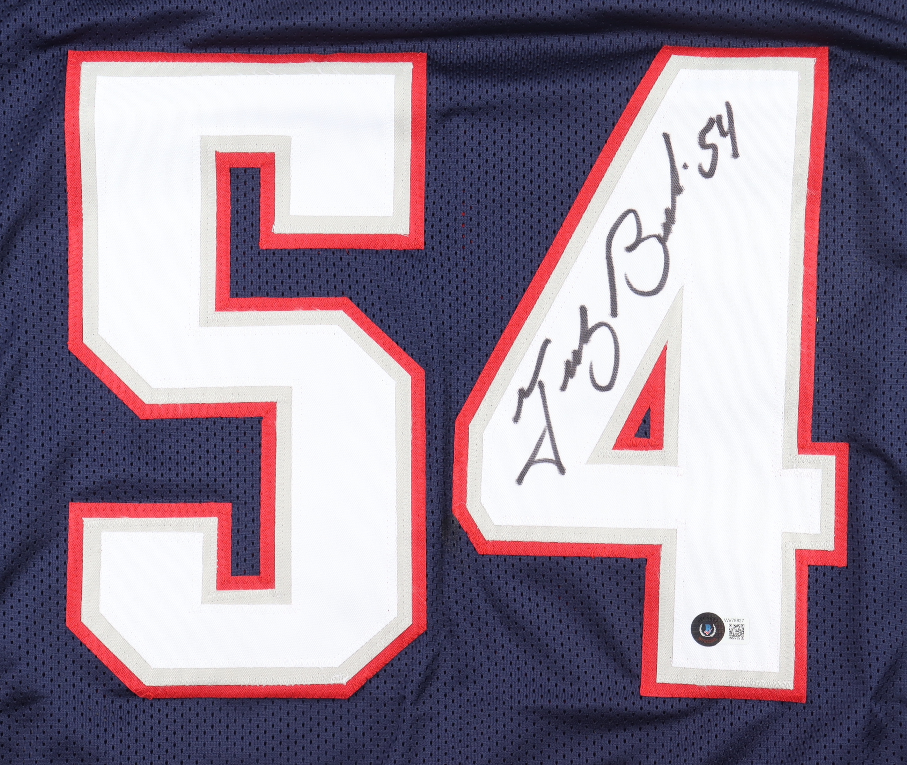 Tedy Bruschi Signed Jersey (Beckett) at PristineAuction.com Tedy Bruschi Signed Jersey (Beckett) at PristineAuction.com