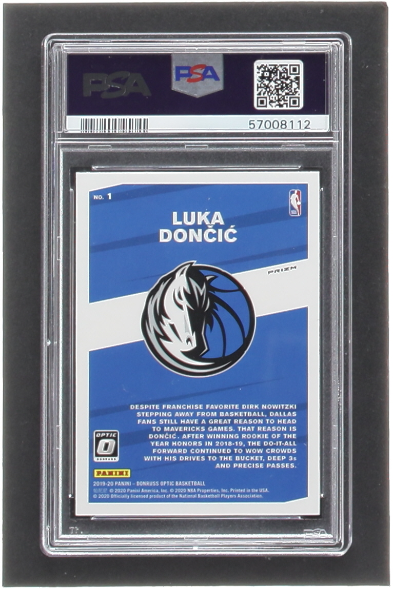 Luka Doncic 2019-20 Donruss Optic My House Holo #1 (PSA 10) at PristineAuction.com Luka Doncic 2019-20 Donruss Optic My House Holo #1 (PSA 10) at PristineAuction.com