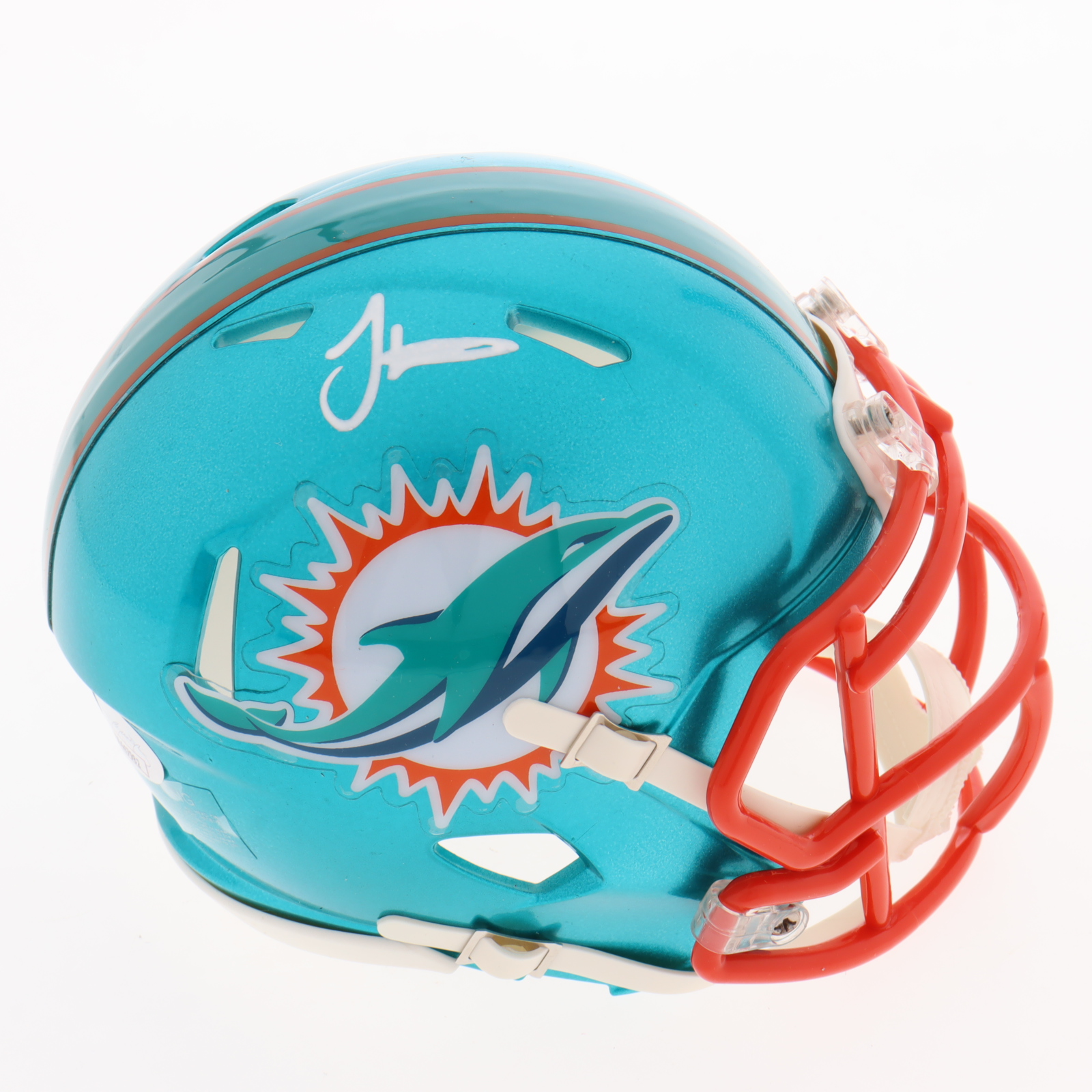 Tyreek Hill Signed Dolphins Flash Alternate Speed Mini Helmet (JSA) at PristineAuction.com Tyreek Hill Signed Dolphins Flash Alternate Speed Mini Helmet (JSA) at PristineAuction.com