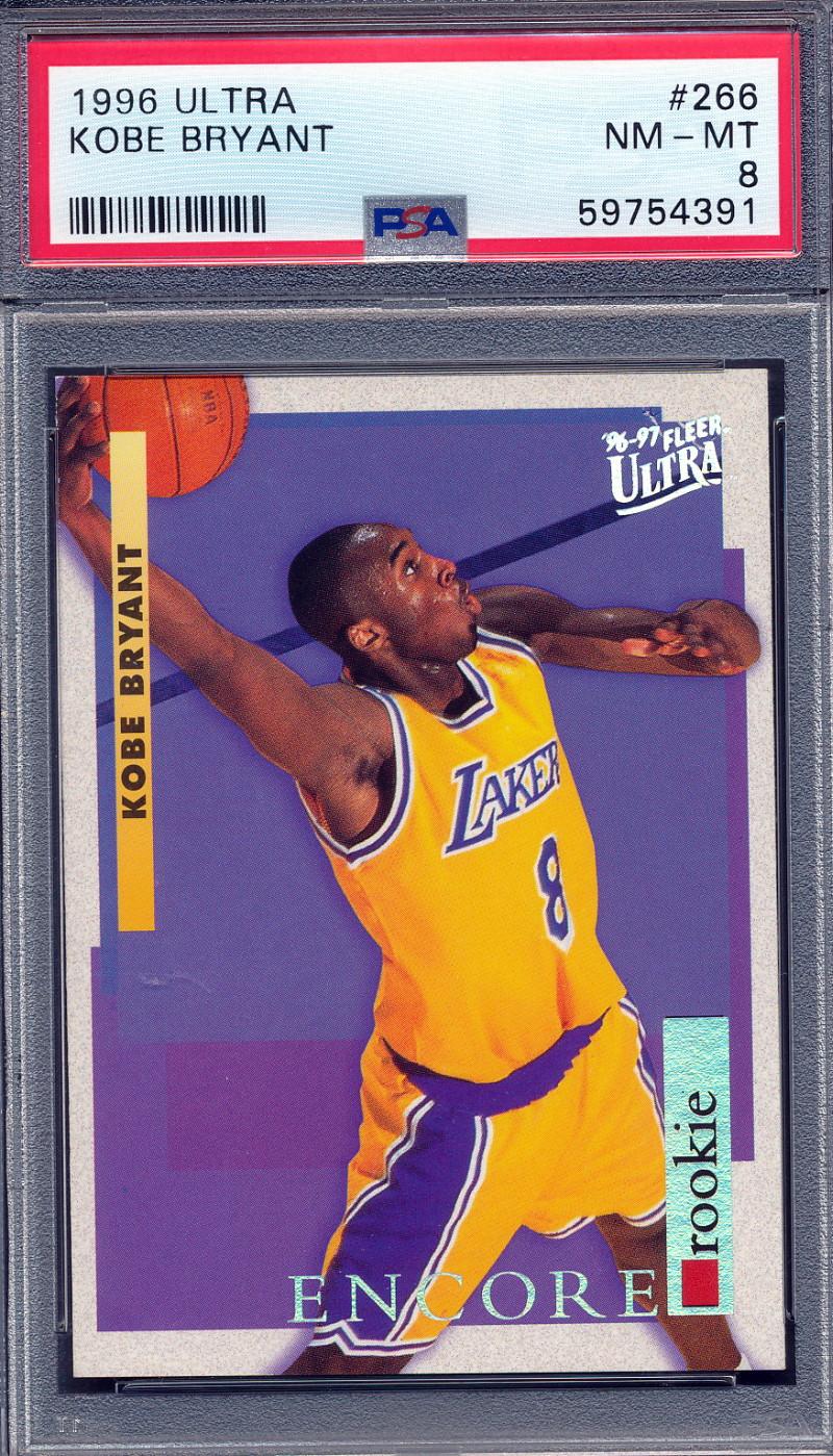 Kobe Bryant 1996-97 Ultra #266 Rookie Encore RC (PSA 8) at PristineAuction.com Kobe Bryant 1996-97 Ultra #266 Rookie Encore RC (PSA 8) at PristineAuction.com