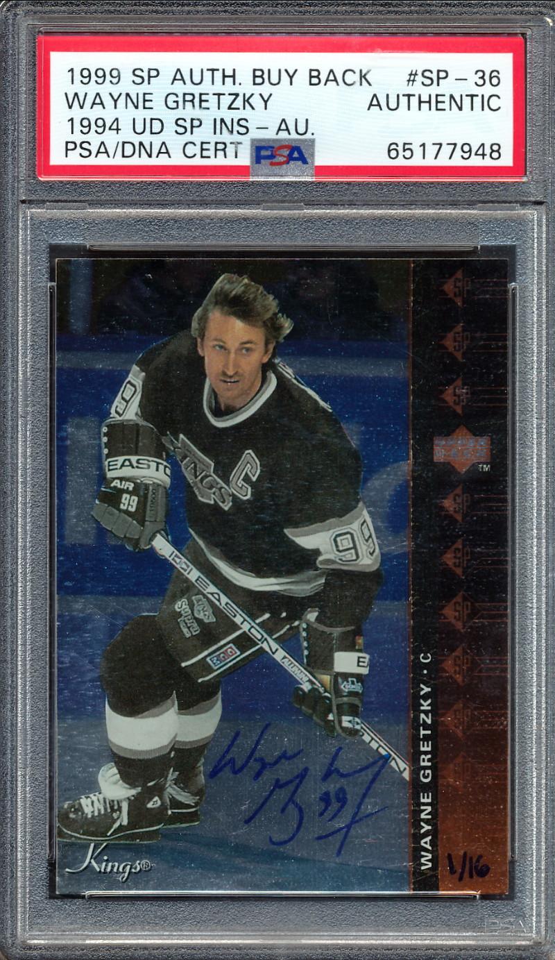 Wayne Gretzky 1999-00 SP Authentic Buyback Autographs 94UDSPI #13 #1/16 (PSA) at PristineAuction.com Wayne Gretzky 1999-00 SP Authentic Buyback Autographs 94UDSPI #13 #1/16 (PSA) at PristineAuction.com