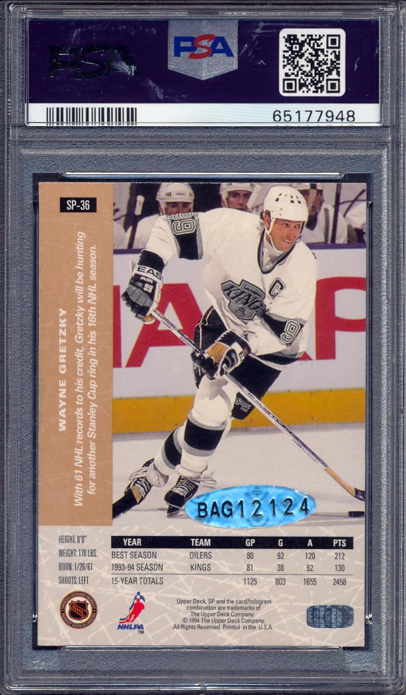 Wayne Gretzky 1999-00 SP Authentic Buyback Autographs 94UDSPI #13 #1/16 (PSA) at PristineAuction.com Wayne Gretzky 1999-00 SP Authentic Buyback Autographs 94UDSPI #13 #1/16 (PSA) at PristineAuction.com