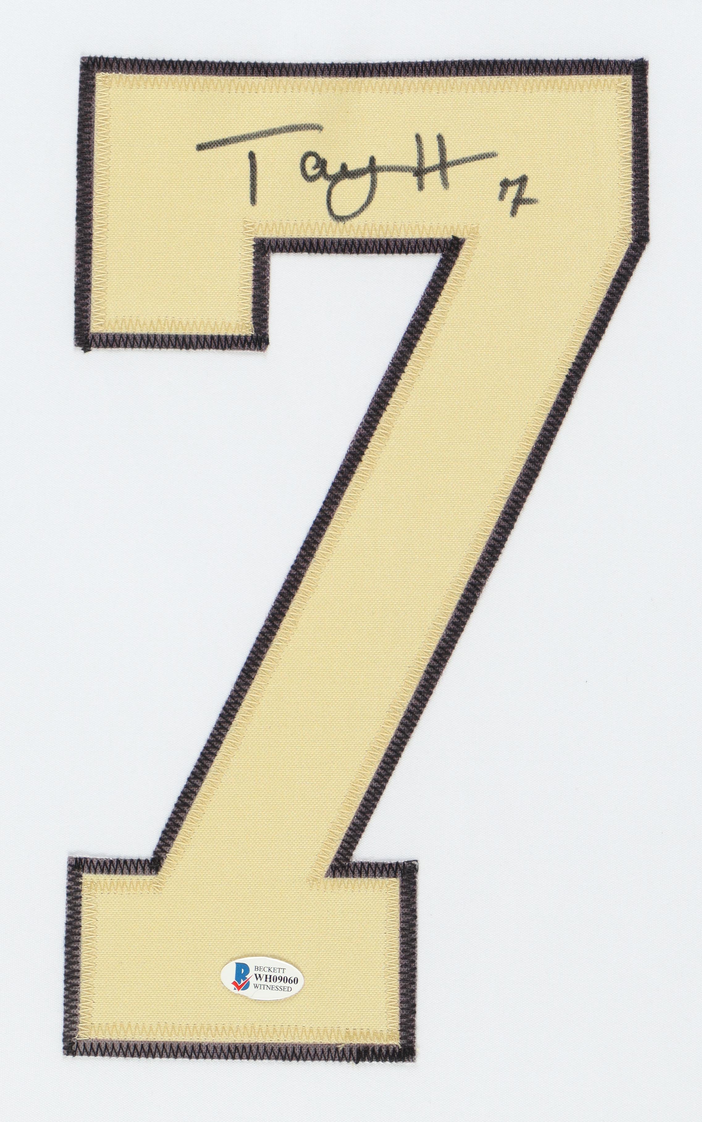 Taysom Hill Signed Custom Framed Jersey Display (Beckett) at PristineAuction.com Taysom Hill Signed Custom Framed Jersey Display (Beckett) at PristineAuction.com