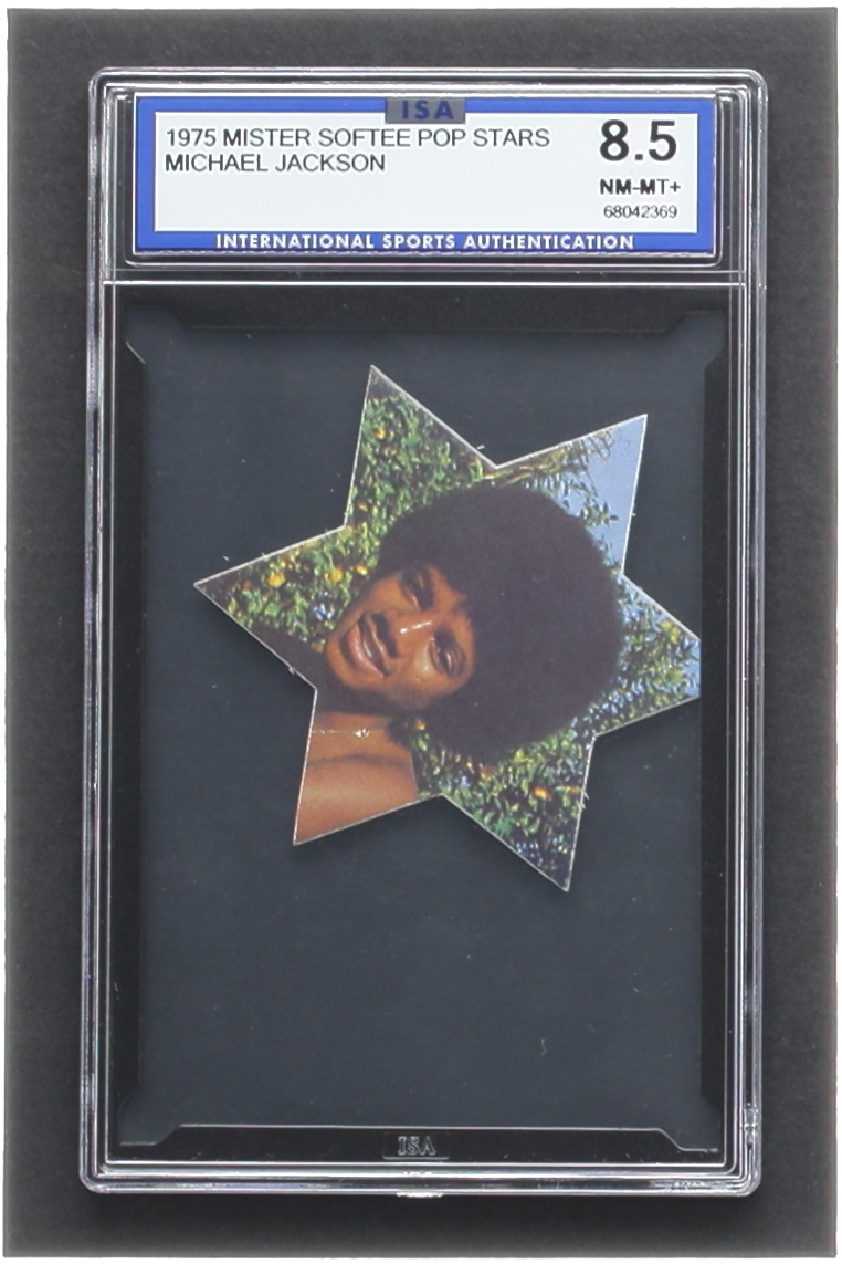 Michael Jackson 1974 Bassett Pop Stars Mister Softee Backs #12 (ISA 8.5) at PristineAuction.com Michael Jackson 1974 Bassett Pop Stars Mister Softee Backs #12 (ISA 8.5) at PristineAuction.com