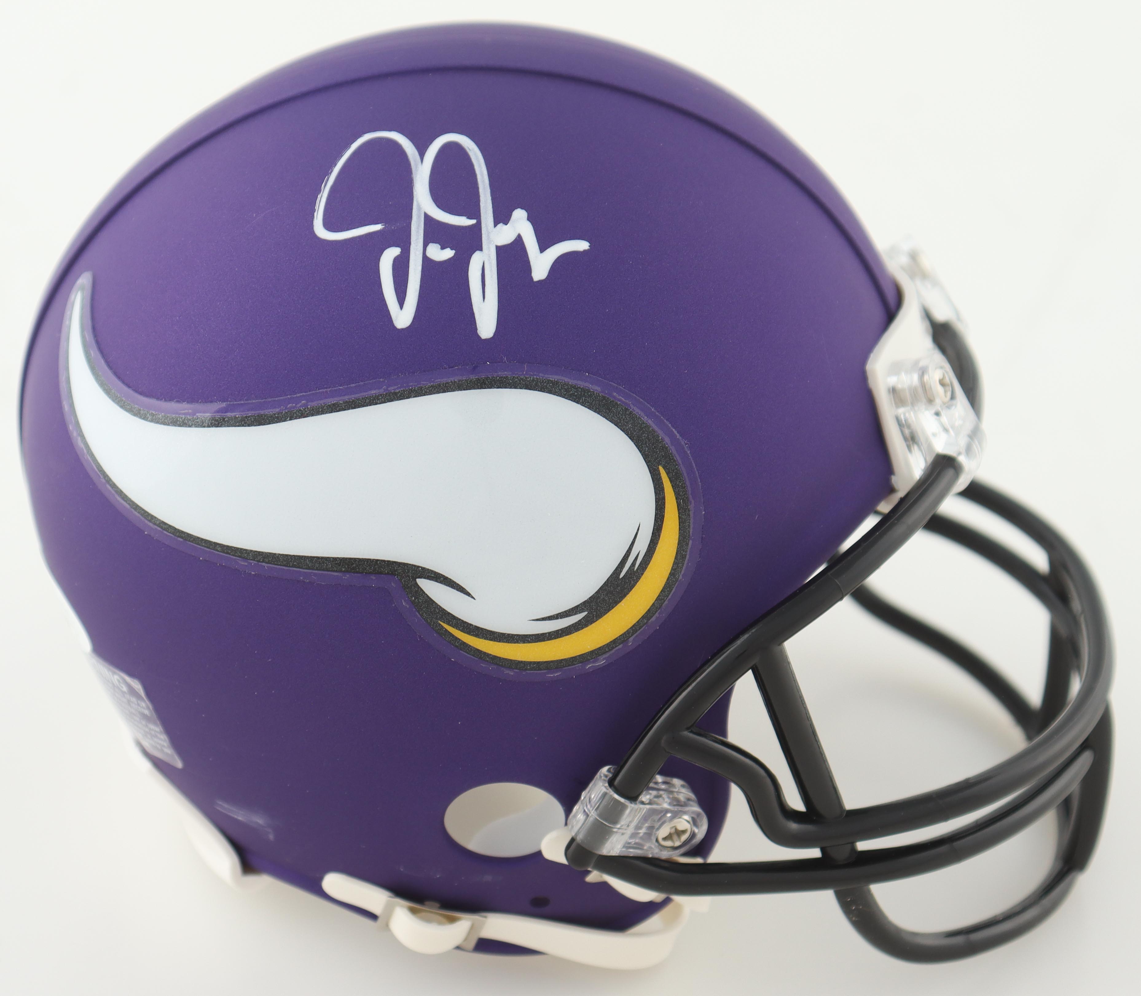Justin Jefferson Signed Vikings Mini Helmet (JSA) at PristineAuction.com Justin Jefferson Signed Vikings Mini Helmet (JSA) at PristineAuction.com