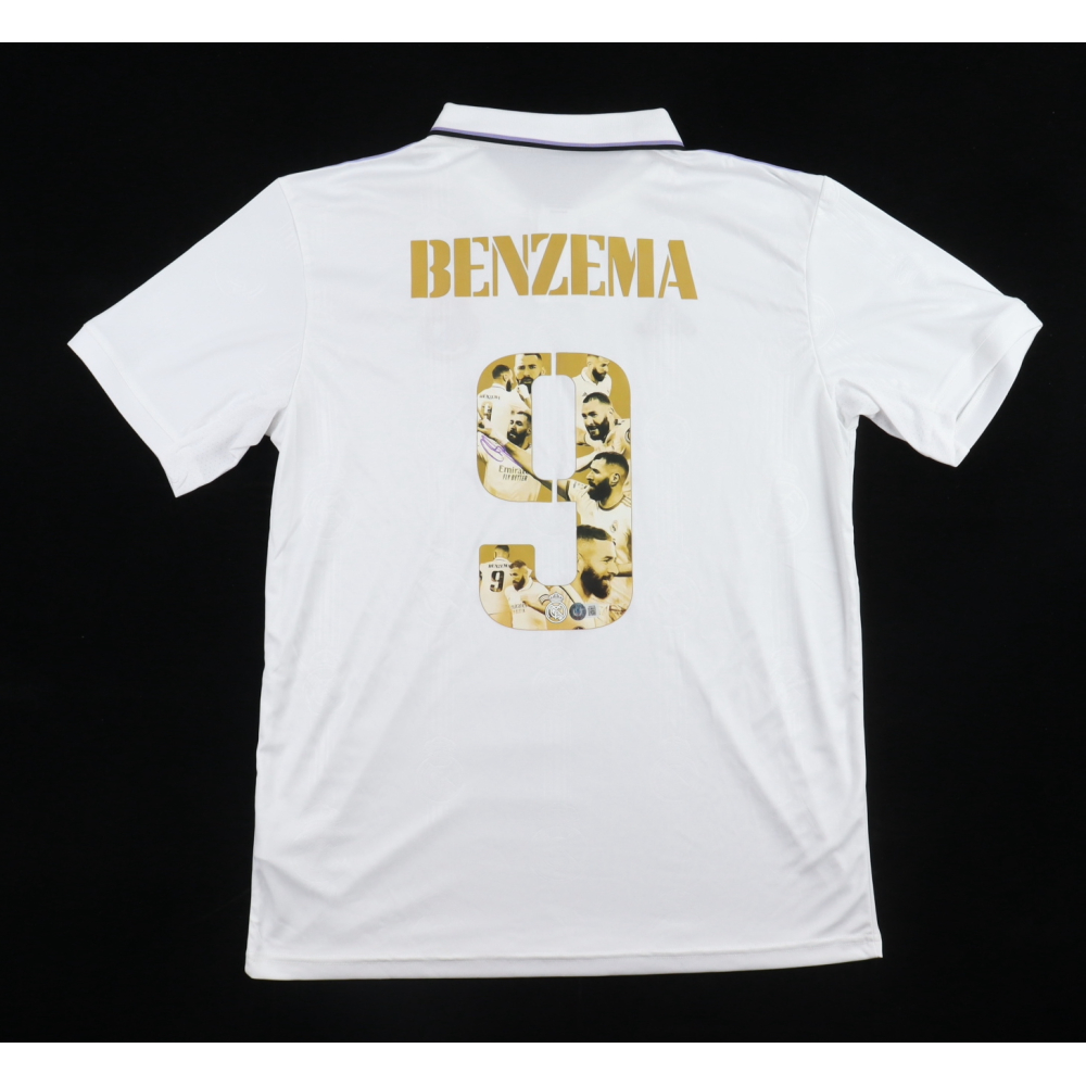 Maillot Real Madrid Benzema 9 - Taille L, Adidas, Occasion En Bon état, Parfait Pour Les Fans