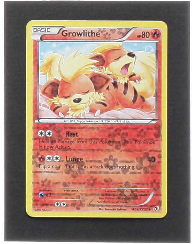 Growlithe 2013 Pokemon Black and White Legendary Treasures Radiant Collection #RC4 at PristineAuction.com Growlithe 2013 Pokemon Black and White Legendary Treasures Radiant Collection #RC4 at PristineAuction.com
