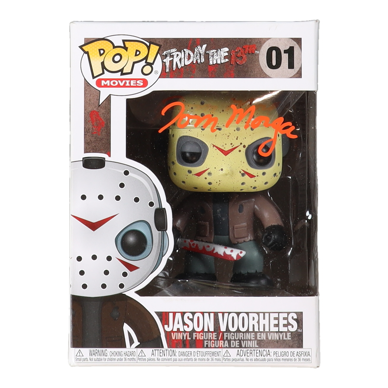 Tom Morga Signed "Friday The 13th" #01 Jason Voorhees Funko Pop! Vinyl Figure (JSA) at PristineAuction.com Tom Morga Signed "Friday The 13th" #01 Jason Voorhees Funko Pop! Vinyl Figure (JSA) at PristineAuction.com