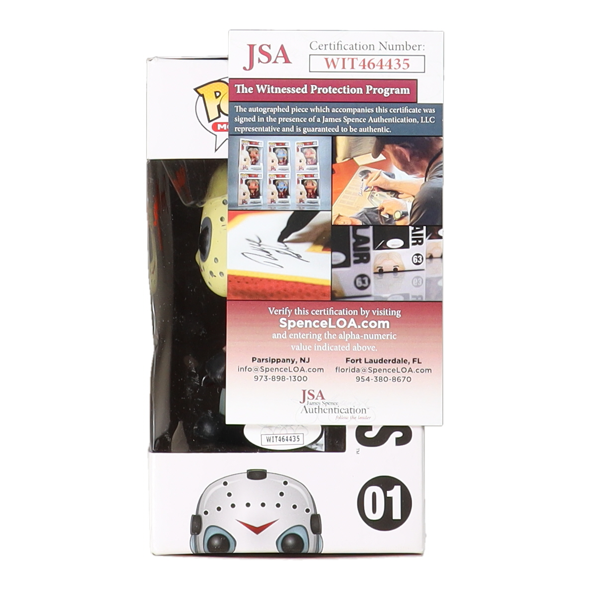 Tom Morga Signed "Friday The 13th" #01 Jason Voorhees Funko Pop! Vinyl Figure (JSA) at PristineAuction.com Tom Morga Signed "Friday The 13th" #01 Jason Voorhees Funko Pop! Vinyl Figure (JSA) at PristineAuction.com