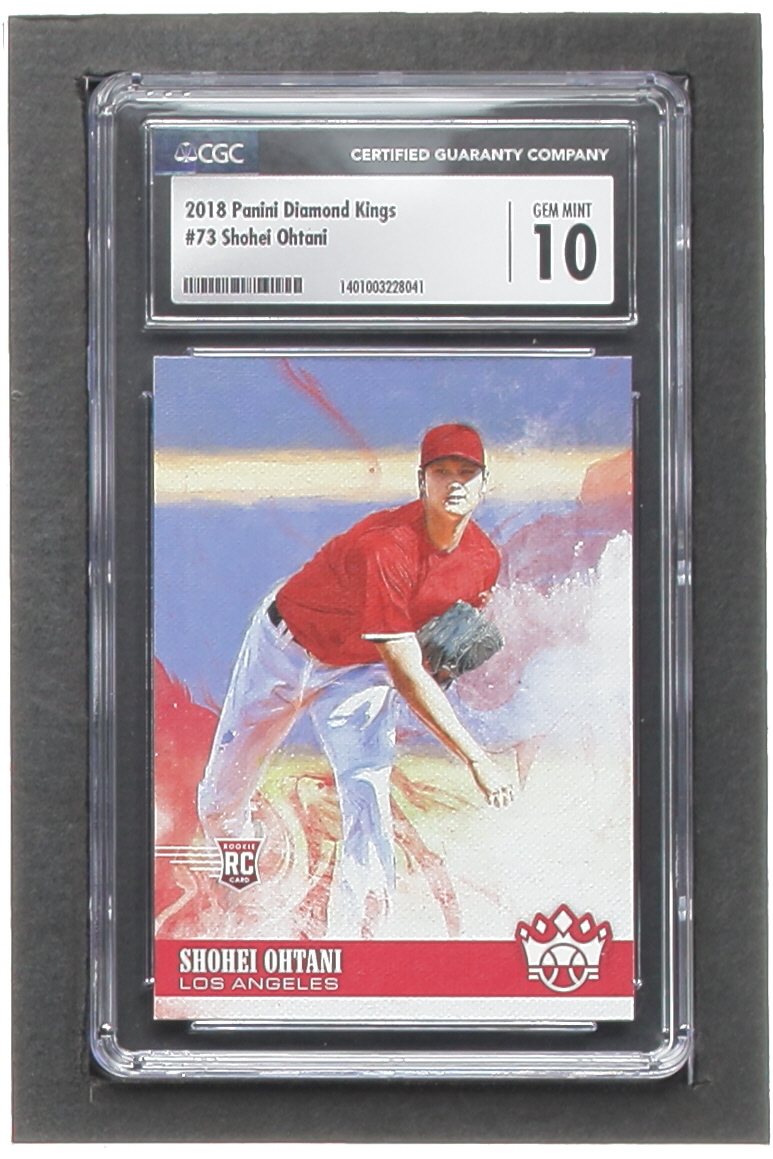 Shohei Ohtani 2018 Diamond Kings #73 RC (CGC 10) at PristineAuction.com Shohei Ohtani 2018 Diamond Kings #73 RC (CGC 10) at PristineAuction.com
