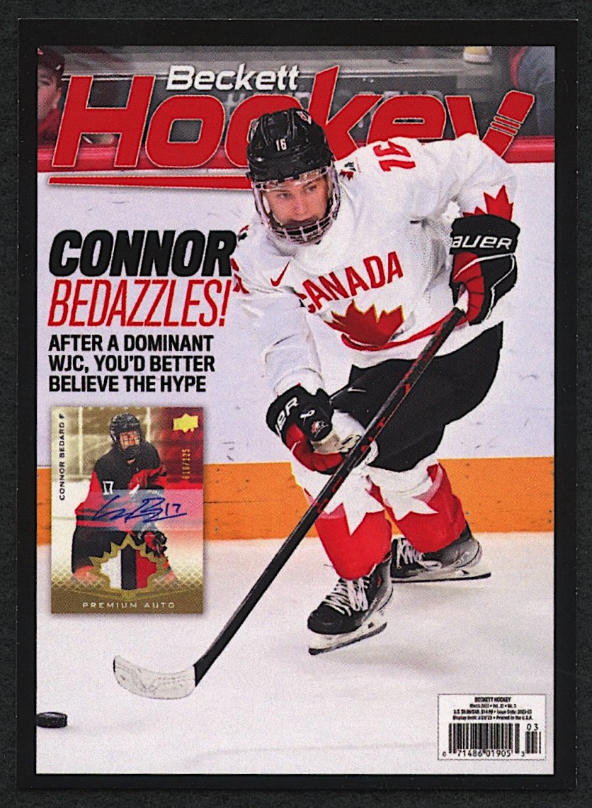 Connor Bedard 2023 The National Beckett Hockey LE Promo #/2500 at PristineAuction.com Connor Bedard 2023 The National Beckett Hockey LE Promo #/2500 at PristineAuction.com