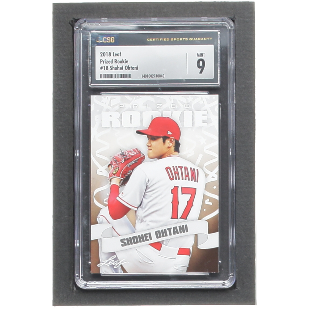 Shohei Ohtani 2018 Leaf Premier Rookie Card #PR3 – Exclusive RC – Dodgers Pitching