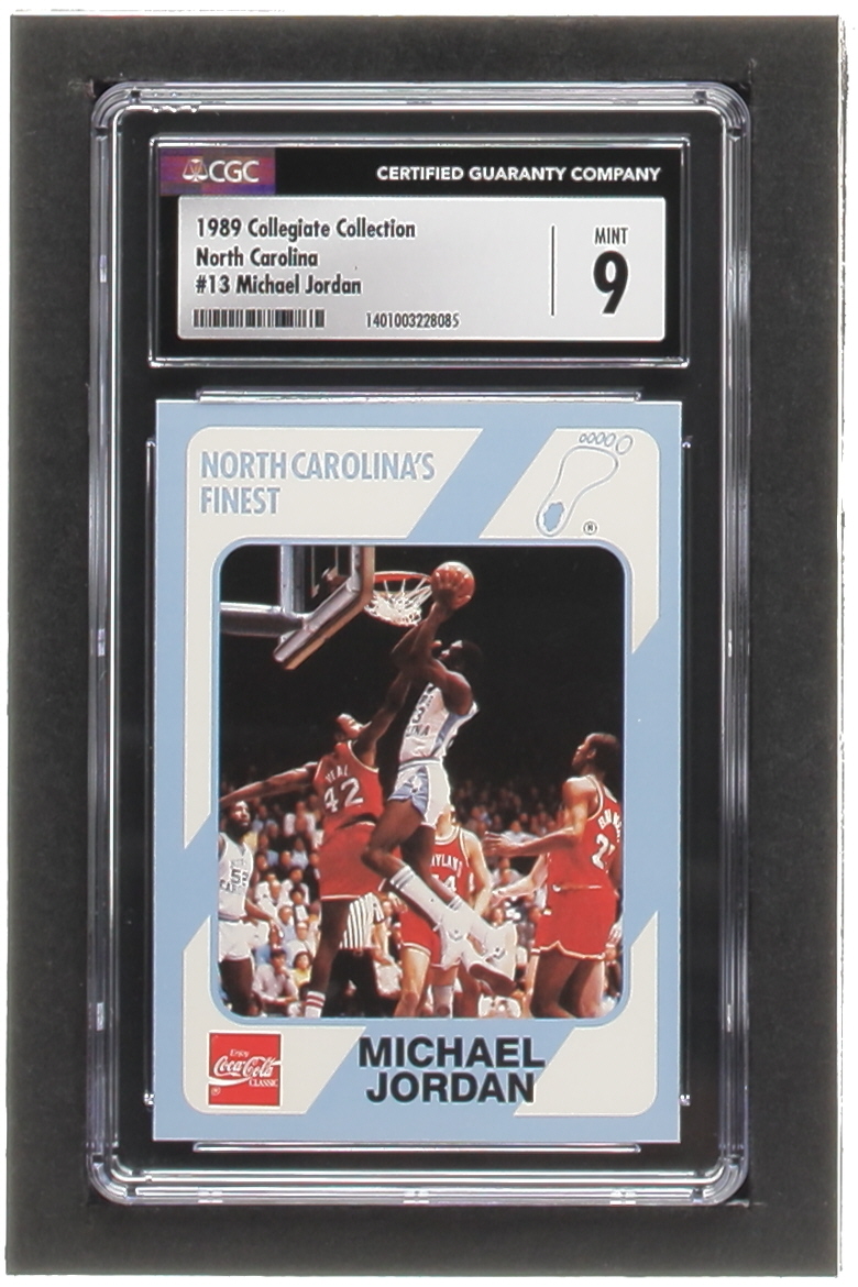 Michael Jordan 1989-90 North Carolina Collegiate Collection #13 (CGC 9) at PristineAuction.com Michael Jordan 1989-90 North Carolina Collegiate Collection #13 (CGC 9) at PristineAuction.com