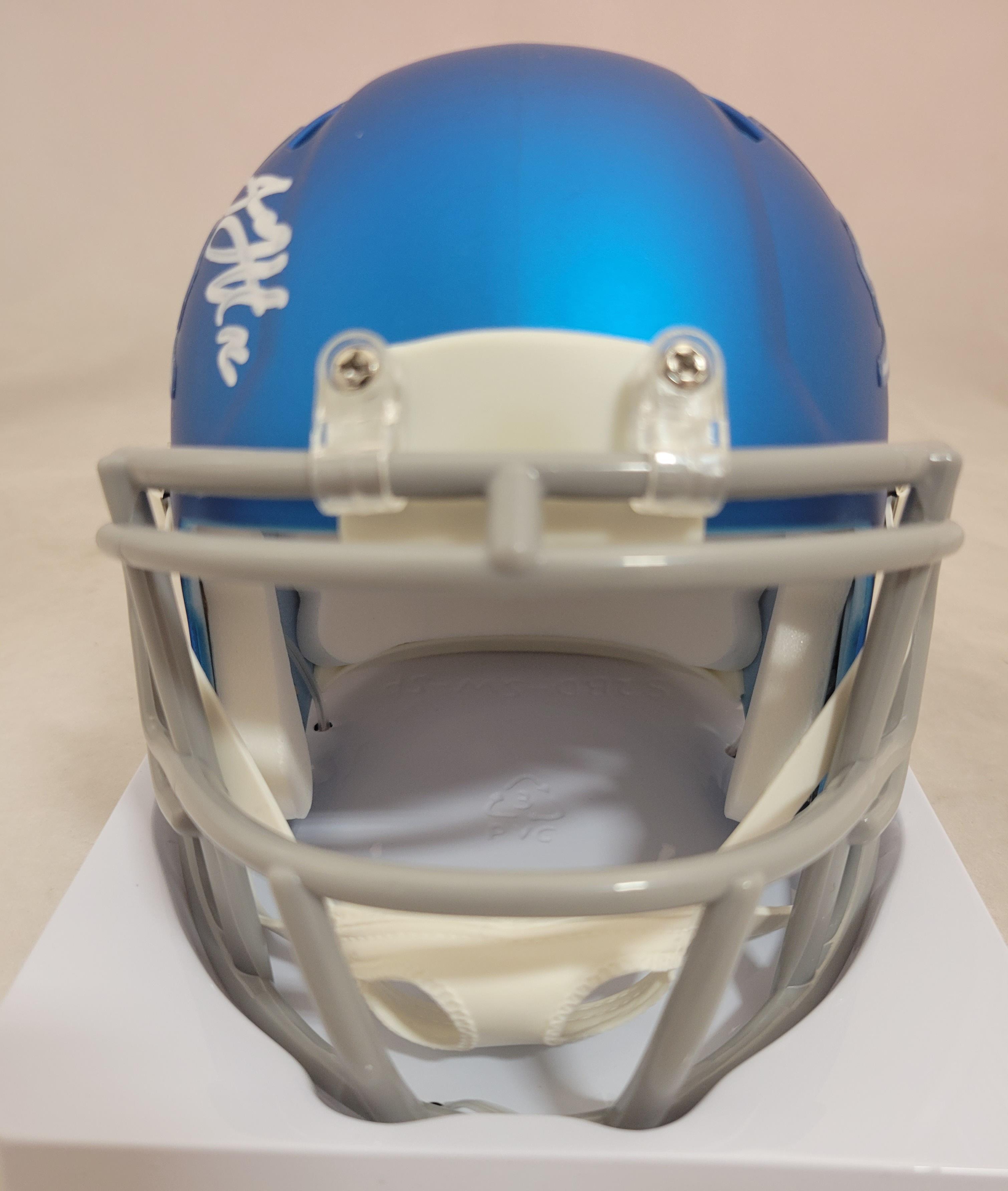 Jared Goff Signed Lions Throwback Alternate Speed Mini Helmet (Fanatics) at PristineAuction.com Jared Goff Signed Lions Throwback Alternate Speed Mini Helmet (Fanatics) at PristineAuction.com