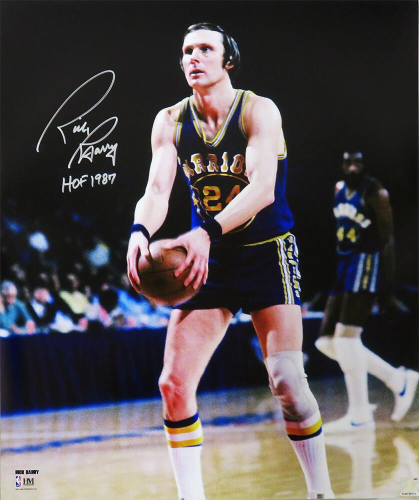 Rick Barry Signed Warriors 16x20 Photo Inscribed "HOF 1987" (Schwartz) at PristineAuction.com Rick Barry Signed Warriors 16x20 Photo Inscribed "HOF 1987" (Schwartz) at PristineAuction.com