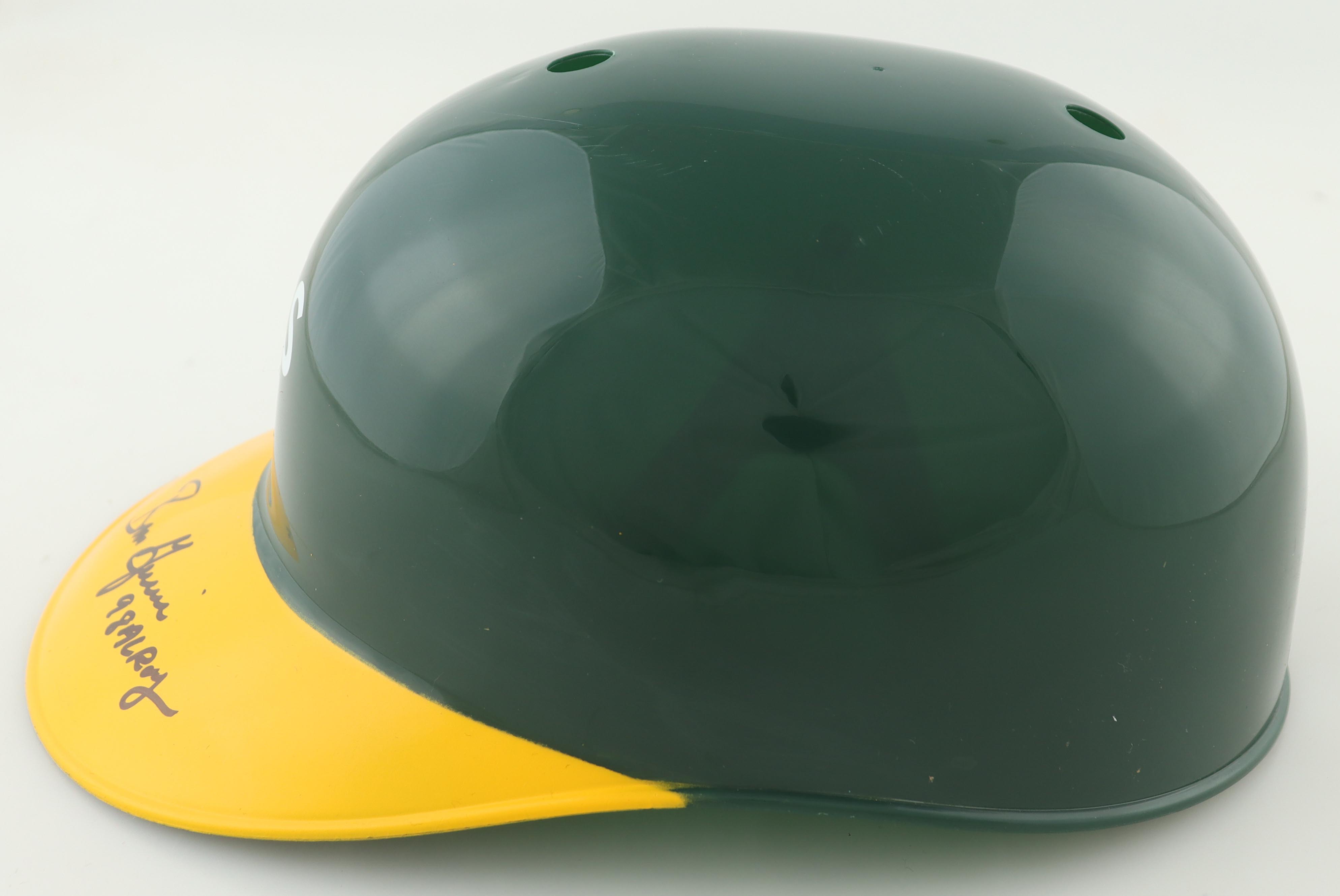 Ben Grieve Signed Athletics Full-Size Batting Helmet Inscribed "98 AL ROY" (Schwartz Sports) at PristineAuction.com Ben Grieve Signed Athletics Full-Size Batting Helmet Inscribed "98 AL ROY" (Schwartz Sports) at PristineAuction.com