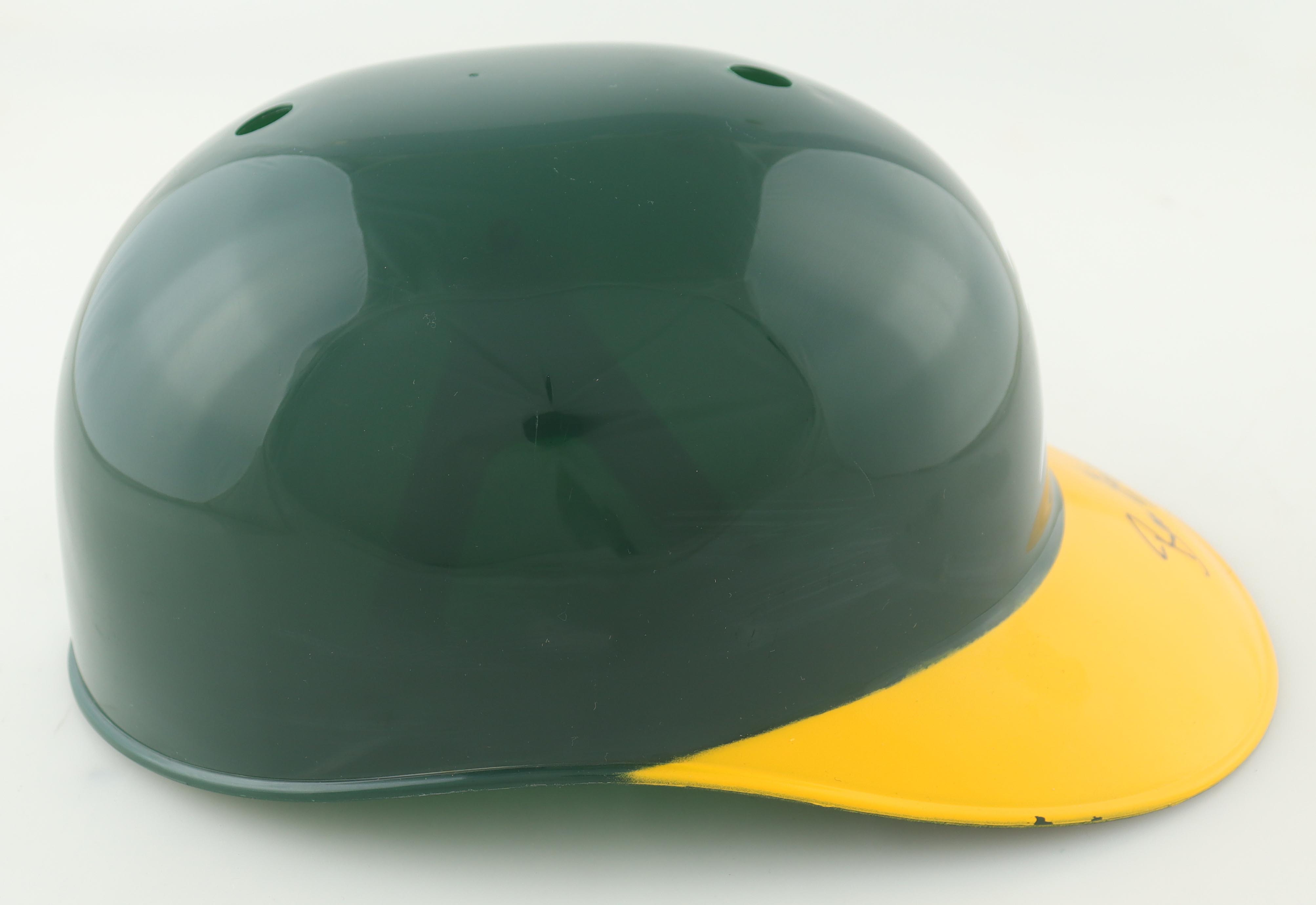 Ben Grieve Signed Athletics Full-Size Batting Helmet Inscribed "98 AL ROY" (Schwartz Sports) at PristineAuction.com Ben Grieve Signed Athletics Full-Size Batting Helmet Inscribed "98 AL ROY" (Schwartz Sports) at PristineAuction.com