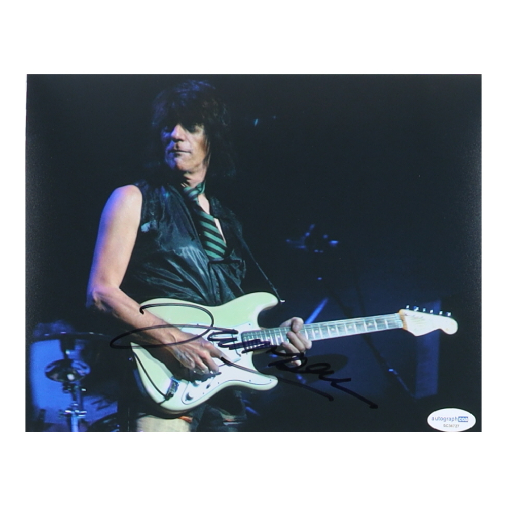 Jeff Beck Signed 8x10 Photo (ACOA) Pristine Auction