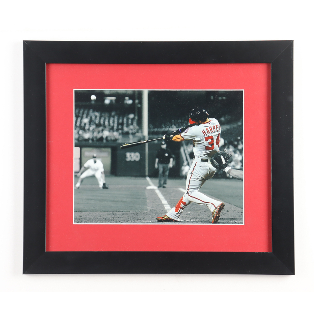 Bryce Harper Custom Framed Nationals Photo Display Pristine Auction — free download