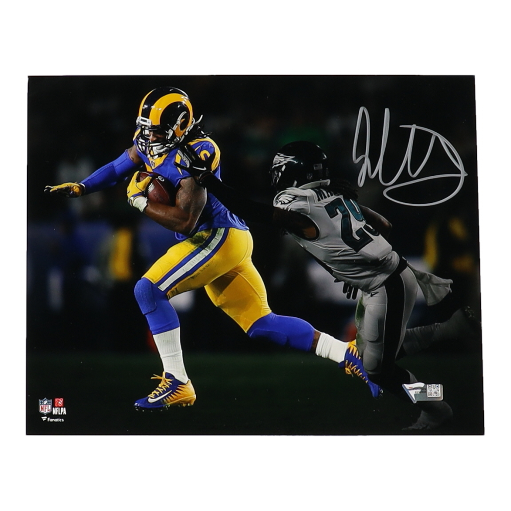 Photo Dédicacée Todd Gurley II Los Angeles Rams 8x10 - Avec Certificat D'authenticité (COA)