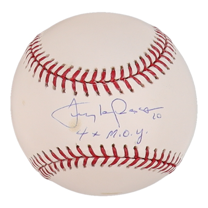 Tony LaRussa Signed OML Baseball Inscribed "4x M.O.Y." (Steiner) at PristineAuction.com Tony LaRussa Signed OML Baseball Inscribed "4x M.O.Y." (Steiner) at PristineAuction.com