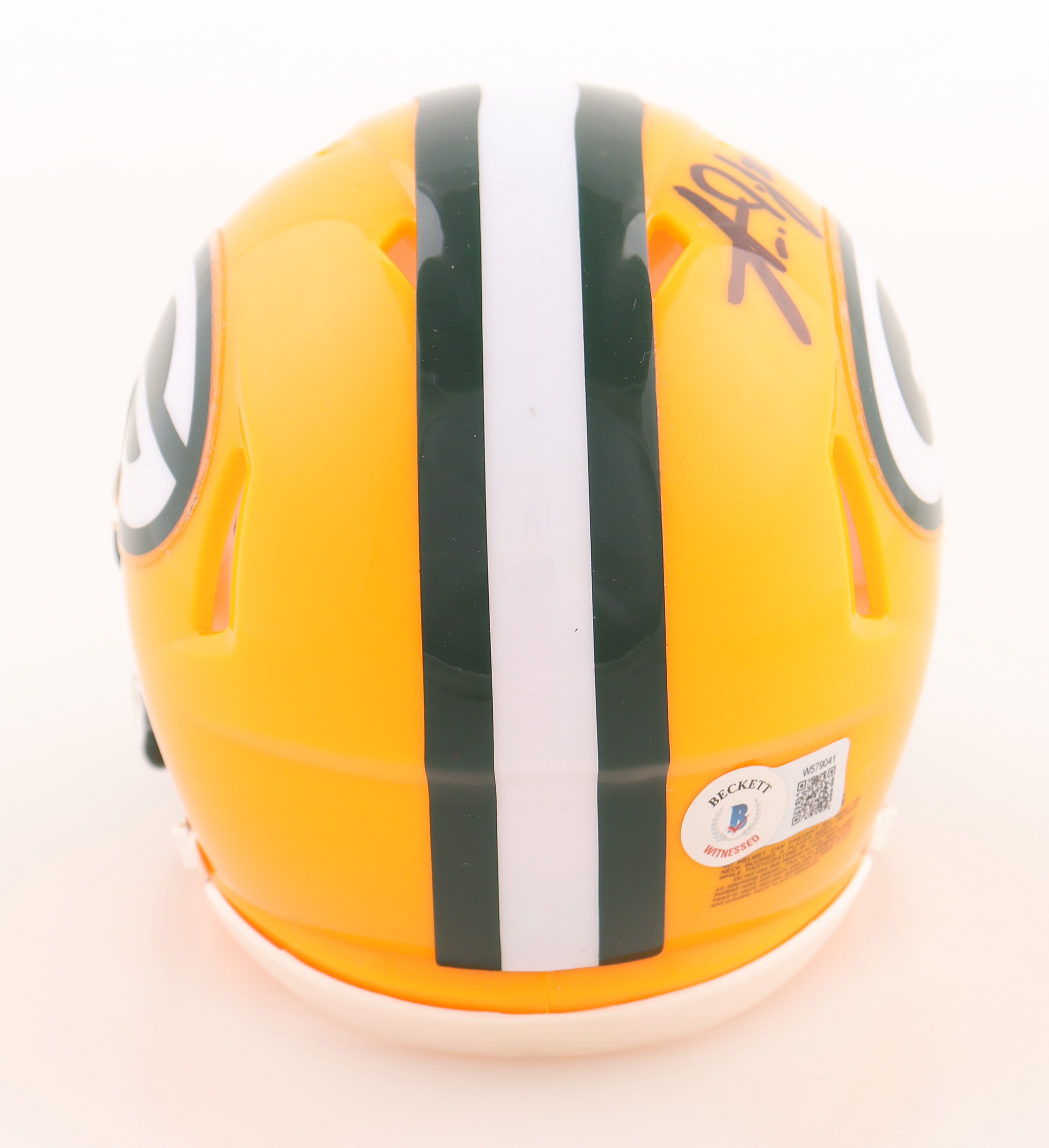 Aaron Jones Signed Packers Speed Mini Helmet (Beckett) at PristineAuction.com Aaron Jones Signed Packers Speed Mini Helmet (Beckett) at PristineAuction.com