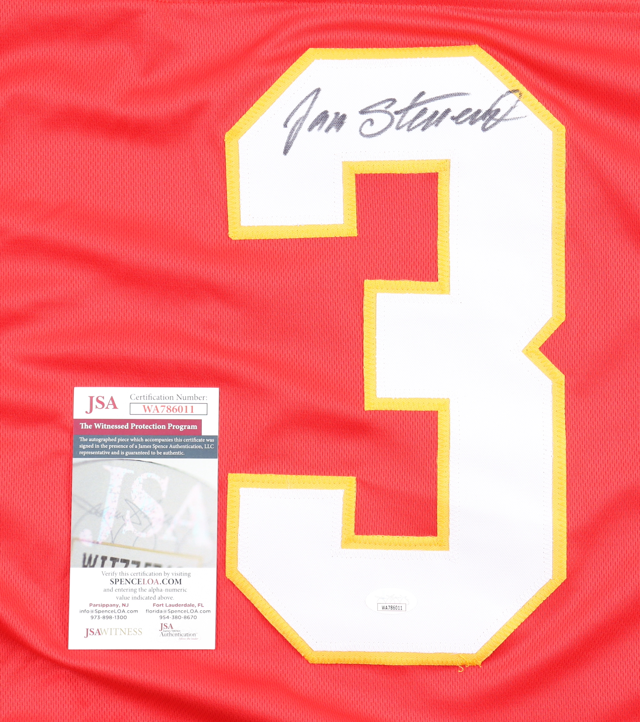 Jan Stenerud Signed Jersey (JSA) at PristineAuction.com Jan Stenerud Signed Jersey (JSA) at PristineAuction.com
