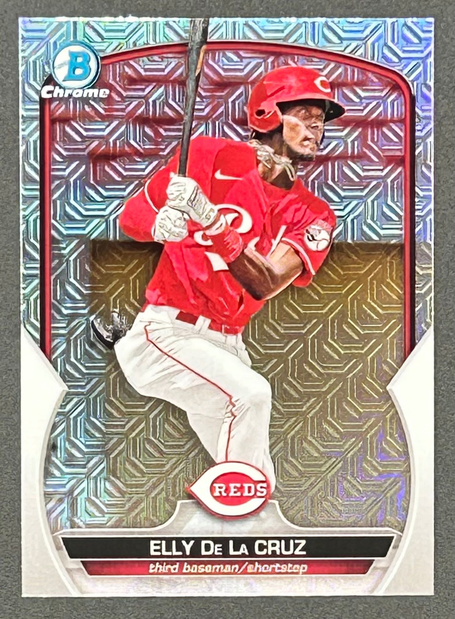 Elly De La Cruz 2023 Bowman Chrome Mega Box Prospects #BCP65 RC at PristineAuction.com Elly De La Cruz 2023 Bowman Chrome Mega Box Prospects #BCP65 RC at PristineAuction.com