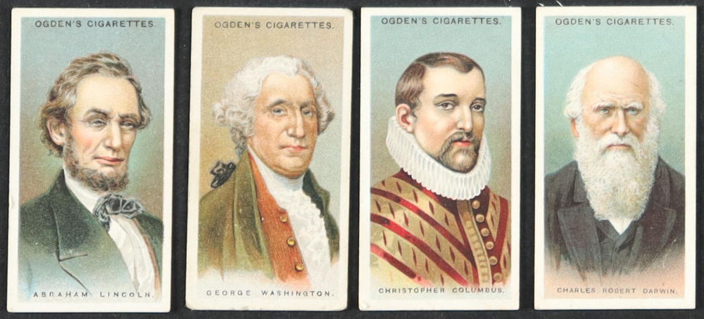 1924 Ogden's Leaders of Men Complete Set of (50) Cards with Abraham