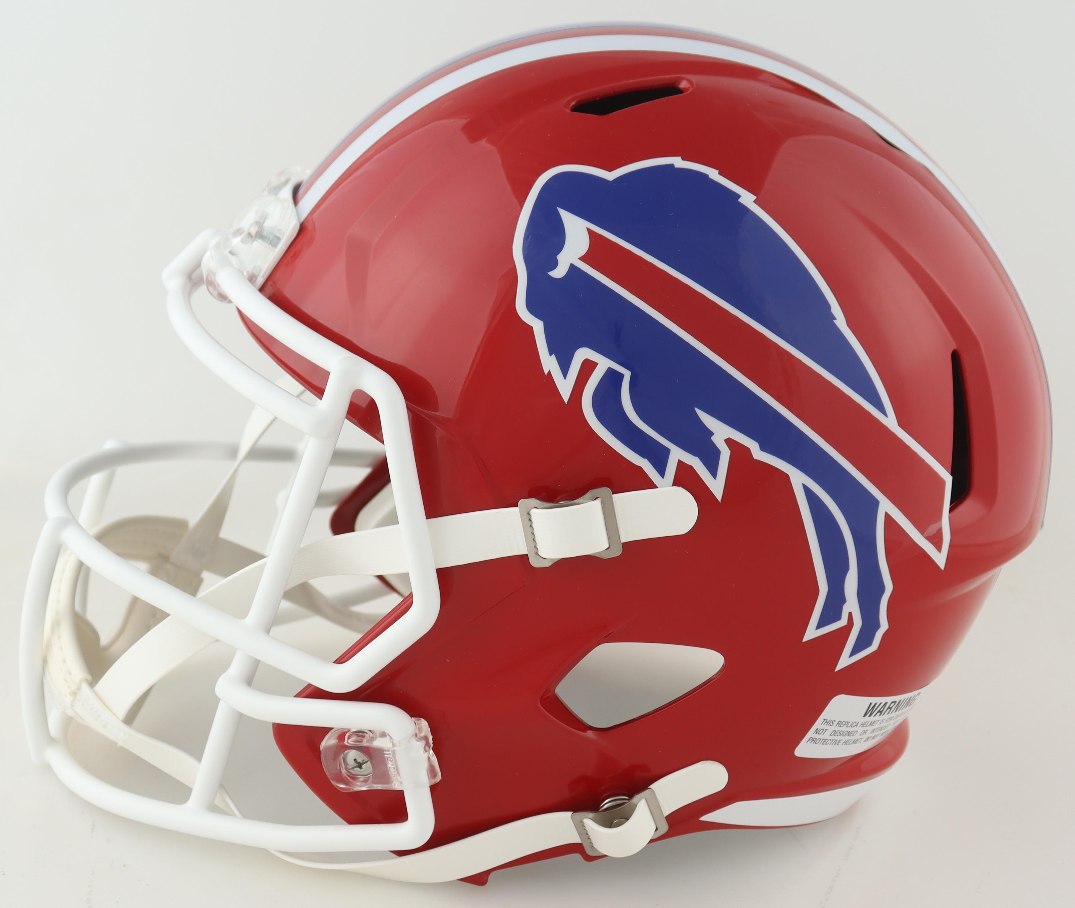 Thurman Thomas Signed Bills Full-Size Speed Helmet Inscribed "Thurmanator", "HOF 2007" & "1991 NFL MVP" (Beckett) at PristineAuction.com Thurman Thomas Signed Bills Full-Size Speed Helmet Inscribed "Thurmanator", "HOF 2007" & "1991 NFL MVP" (Beckett) at PristineAuction.com